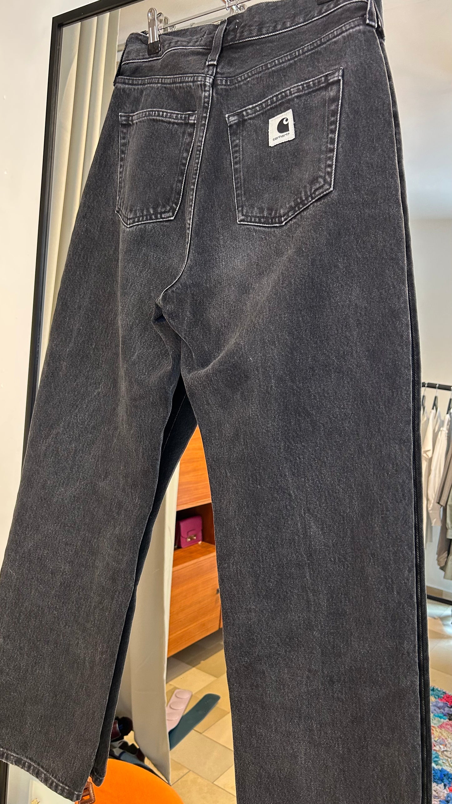CARHARTT Jeans straight leg 28 dunkelgrau
