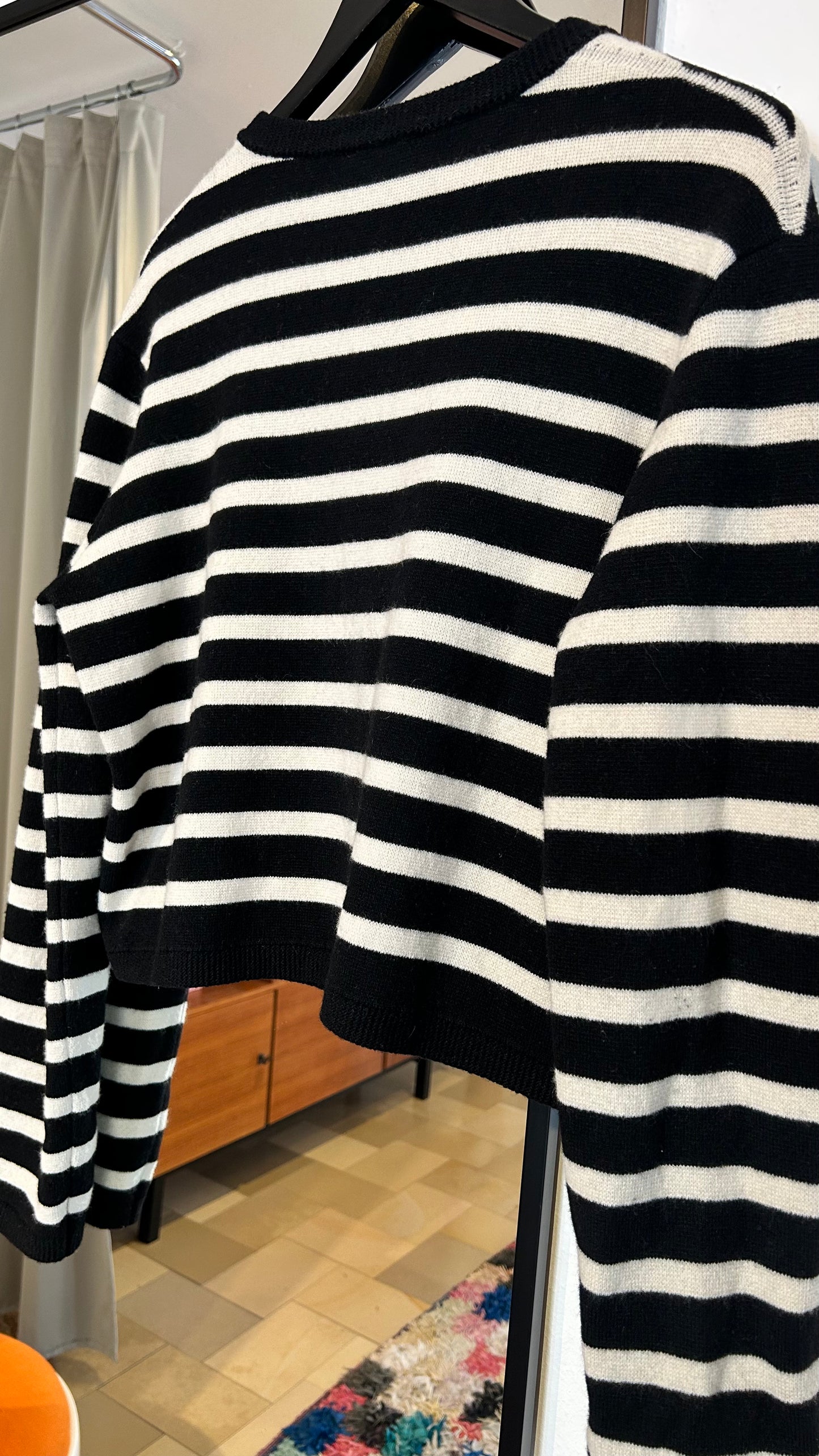 SEMICOUTURE Strickjacke Streifen / L