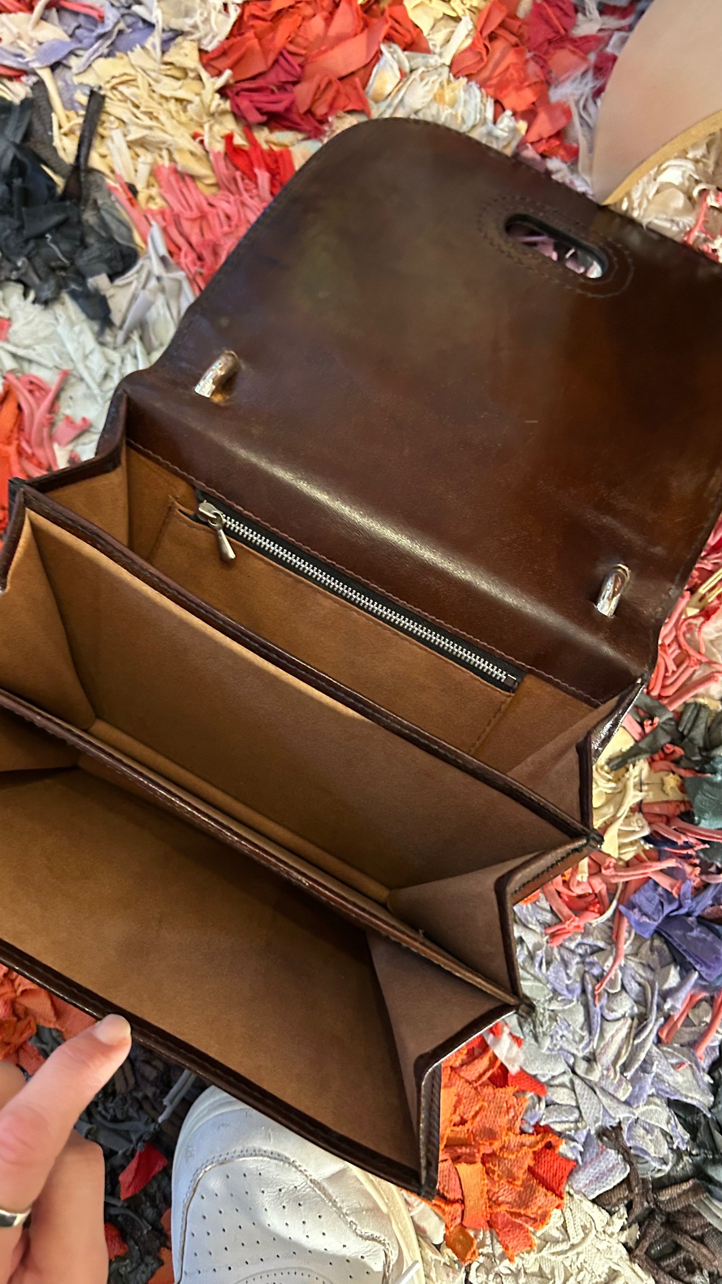 VINTAGE Handtasche braun