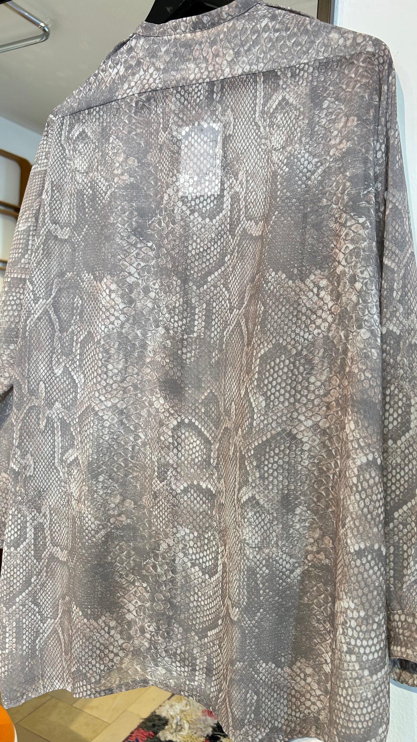 ACNE Seidenbluse Snake / 40