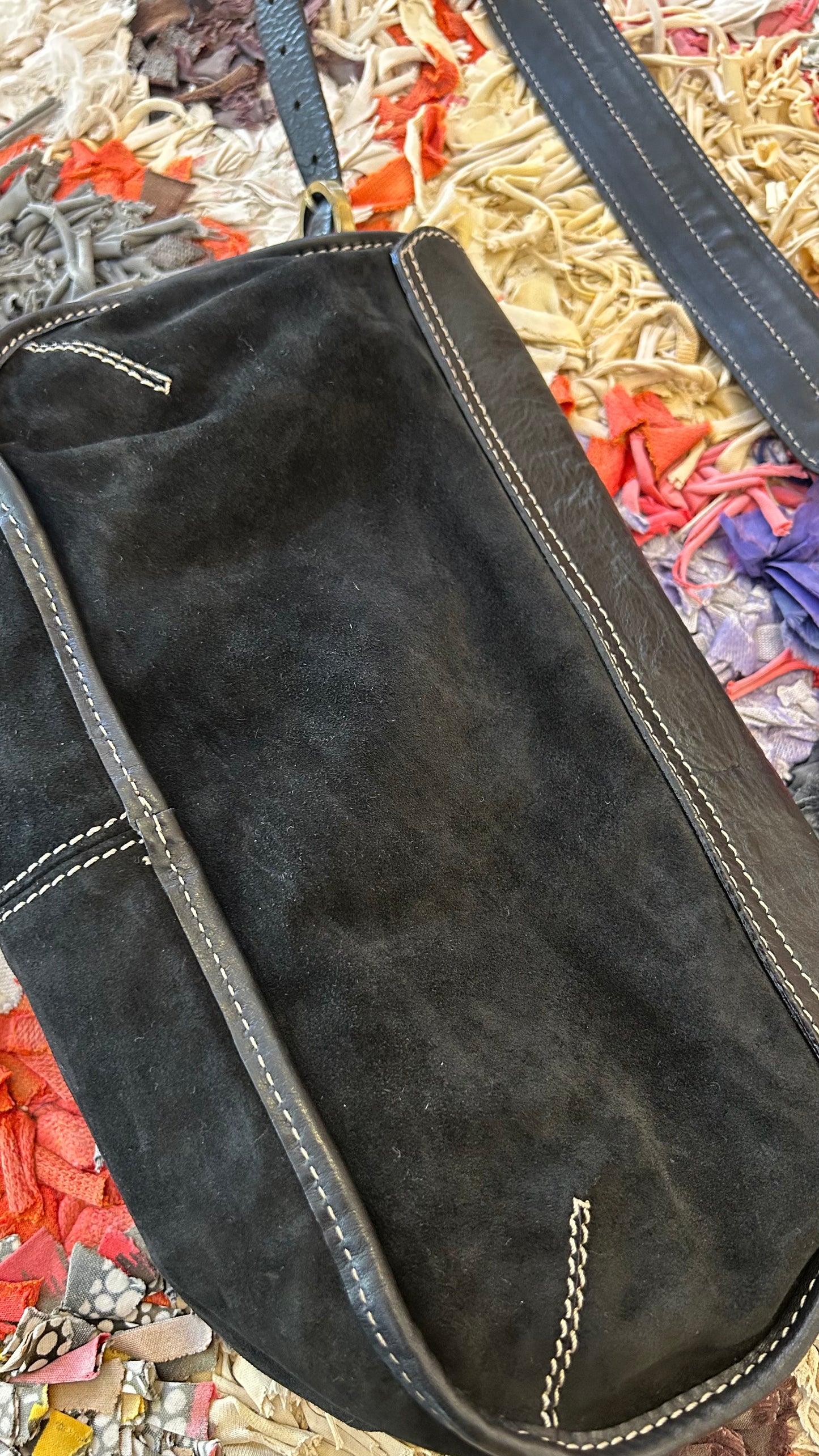 COCCINELLE Vintage Schultertasche schw.