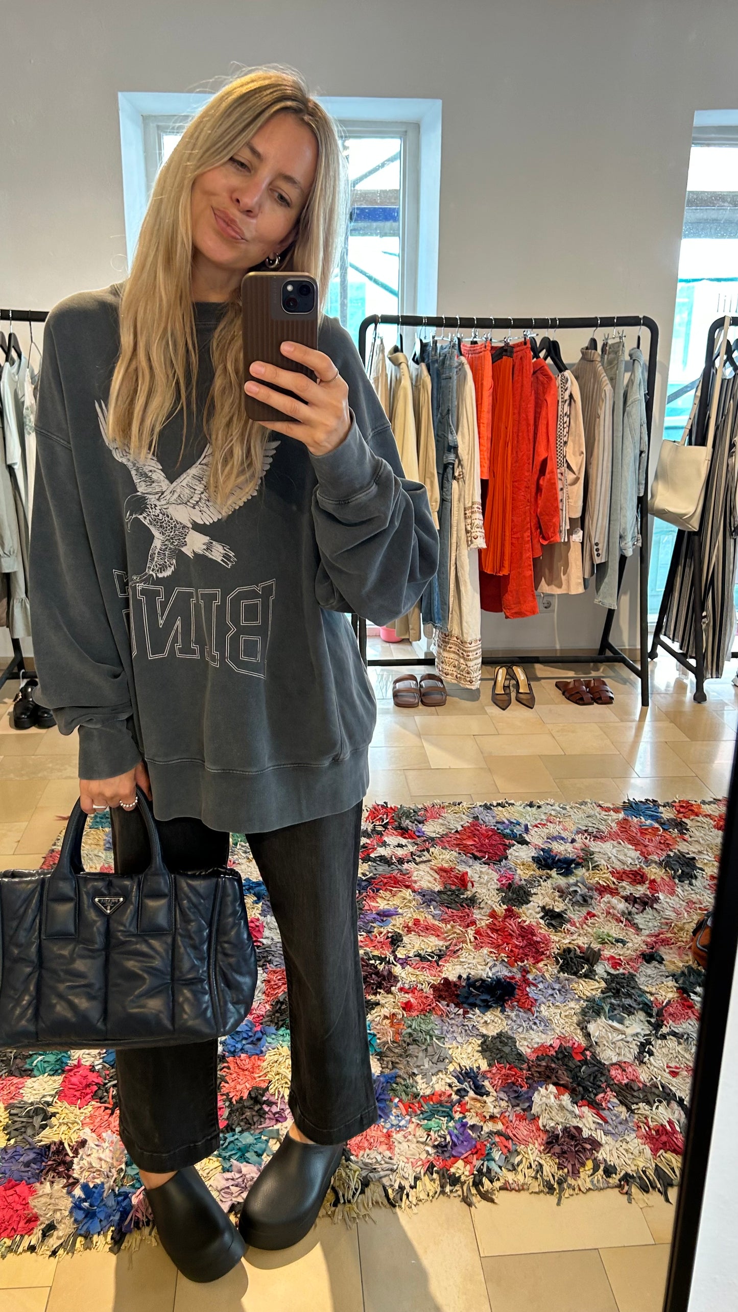 ANINE BING Sweatshirt M anthrazit