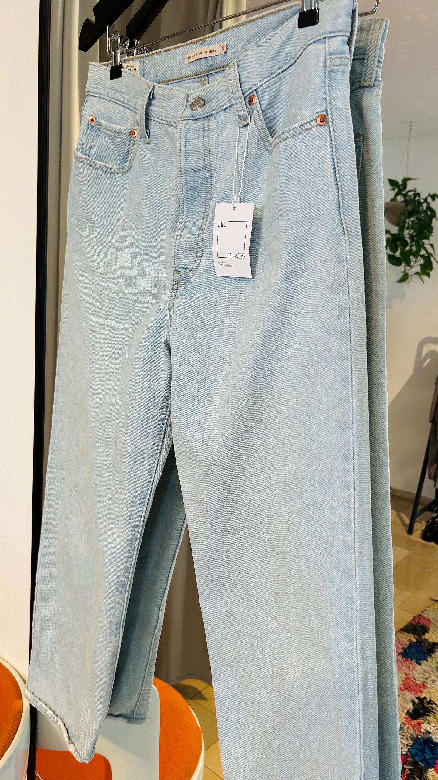 LEVIS Jeans Ribcage 29 hellblau