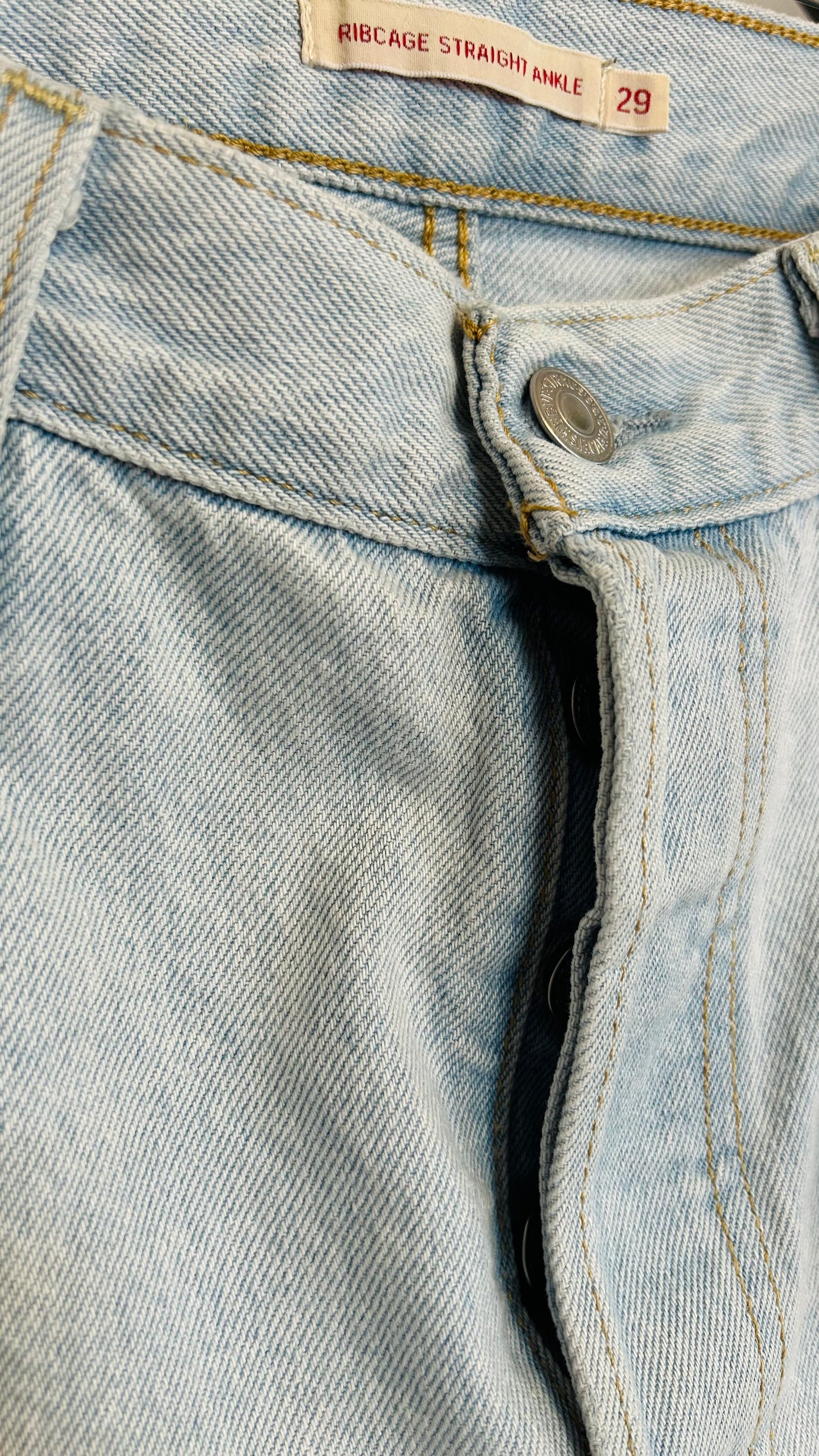 LEVIS Jeans Ribcage 29 hellblau