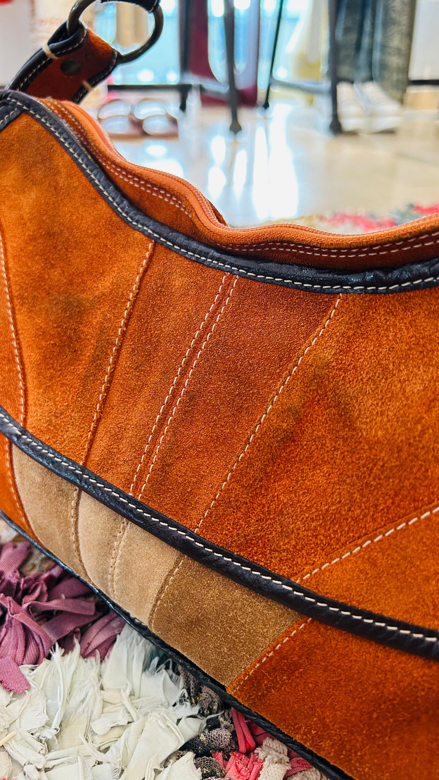 COCCINELLE Vintage Tasche 70s rostbraun