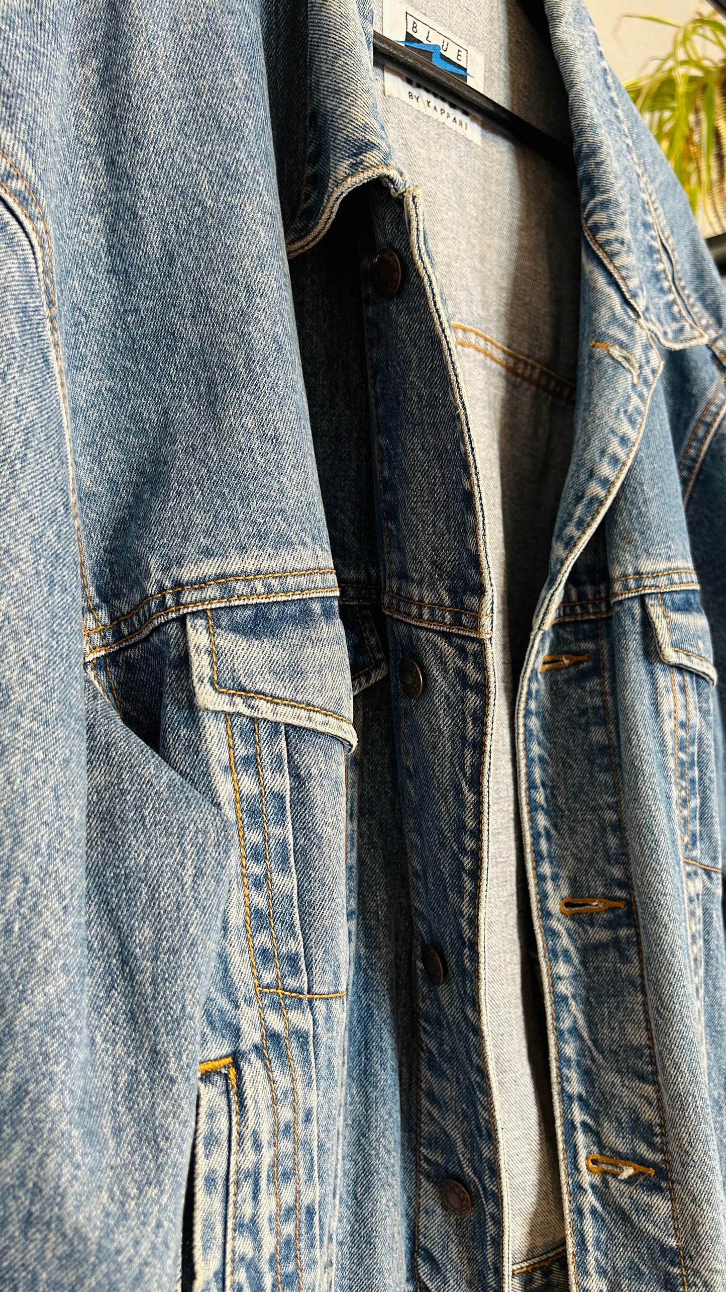 VINTAGE Jeansjacke denim blue washed