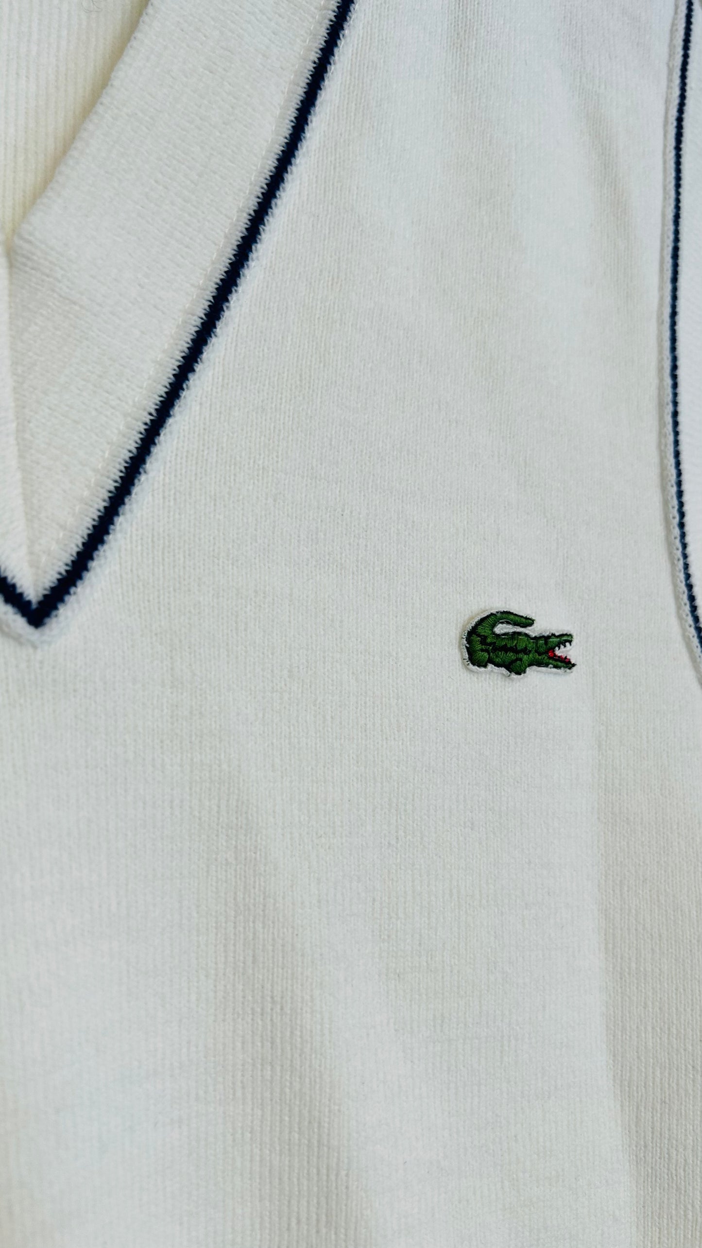 LACOSTE Pullunder Vintage weiß