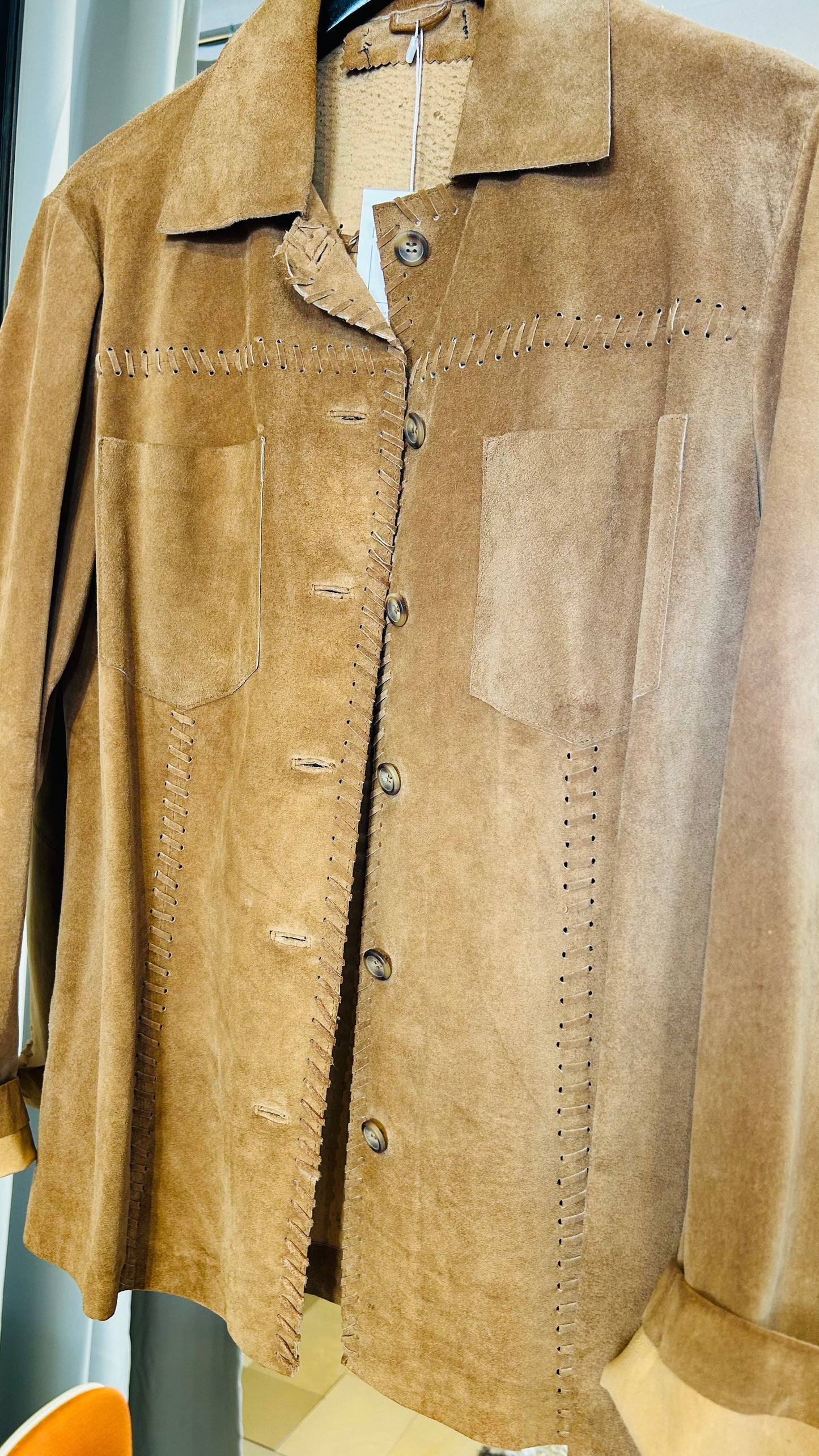 VINTAGE Lederhemd