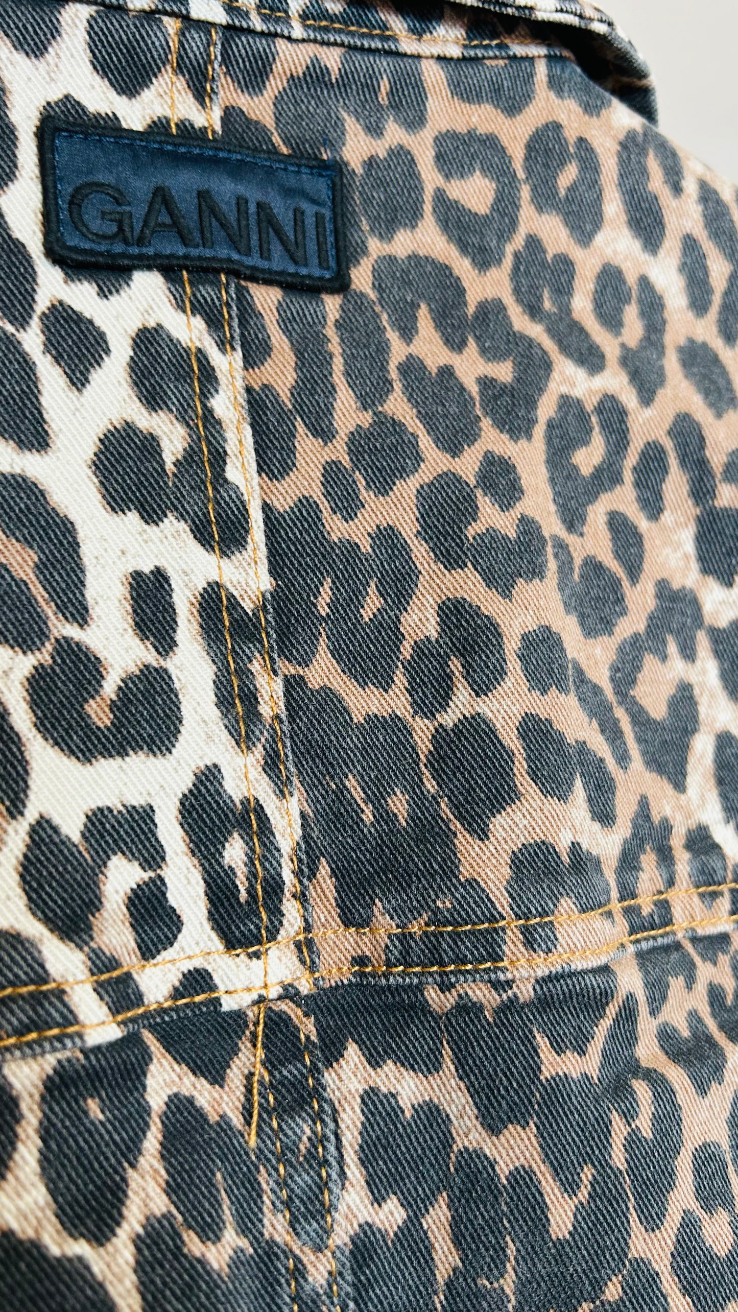 GANNI Jacke Denim Leo
