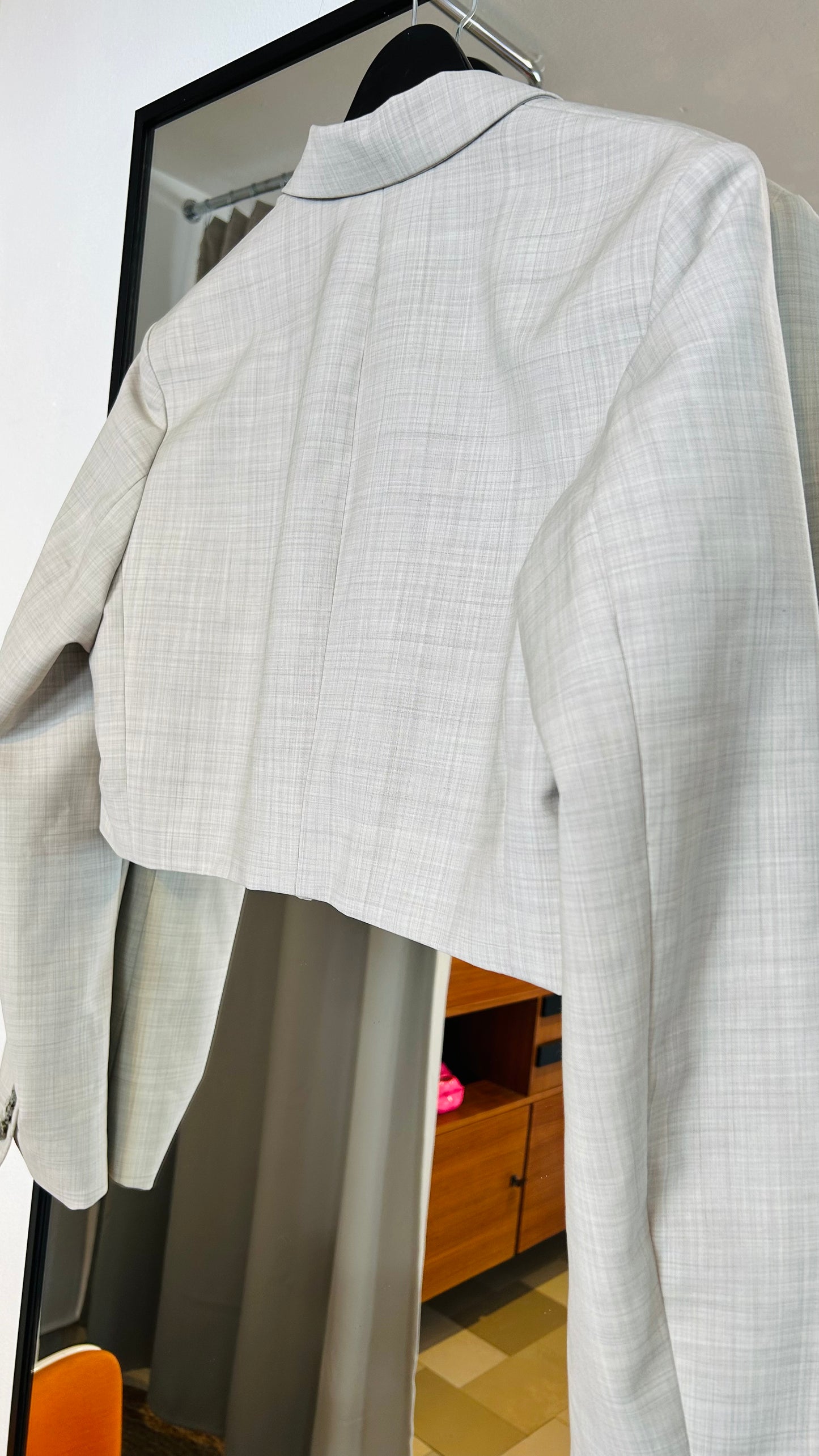 COS Cropped Blazer grau