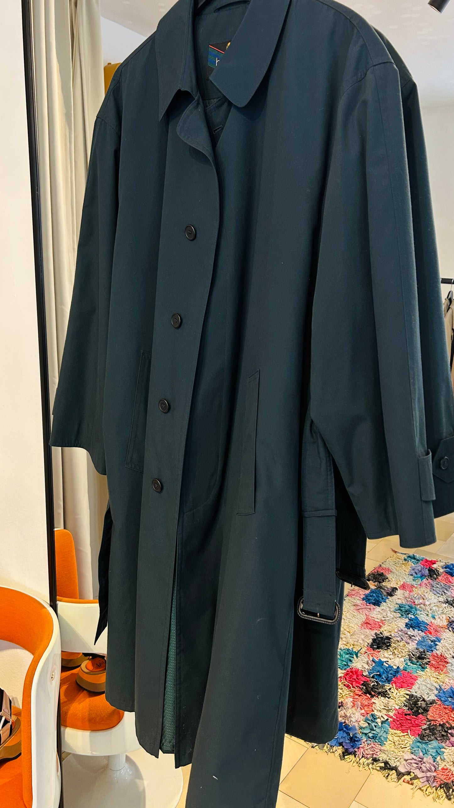 BUGATTI Vintage Trenchcoat dunkelblau