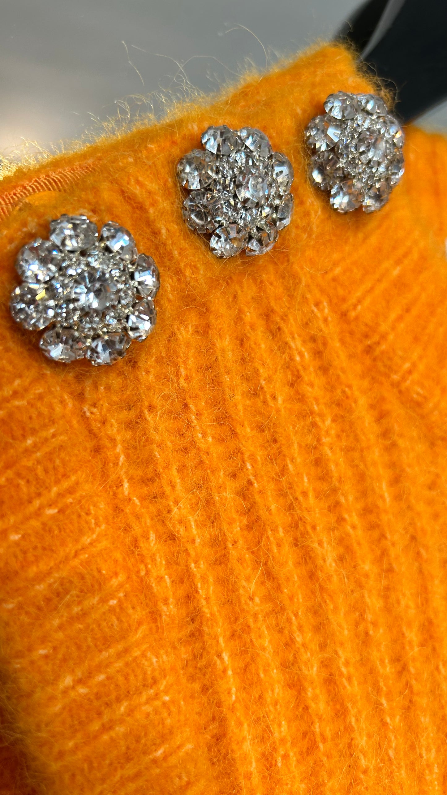 GANNI Strick-Pullunder orange / XS