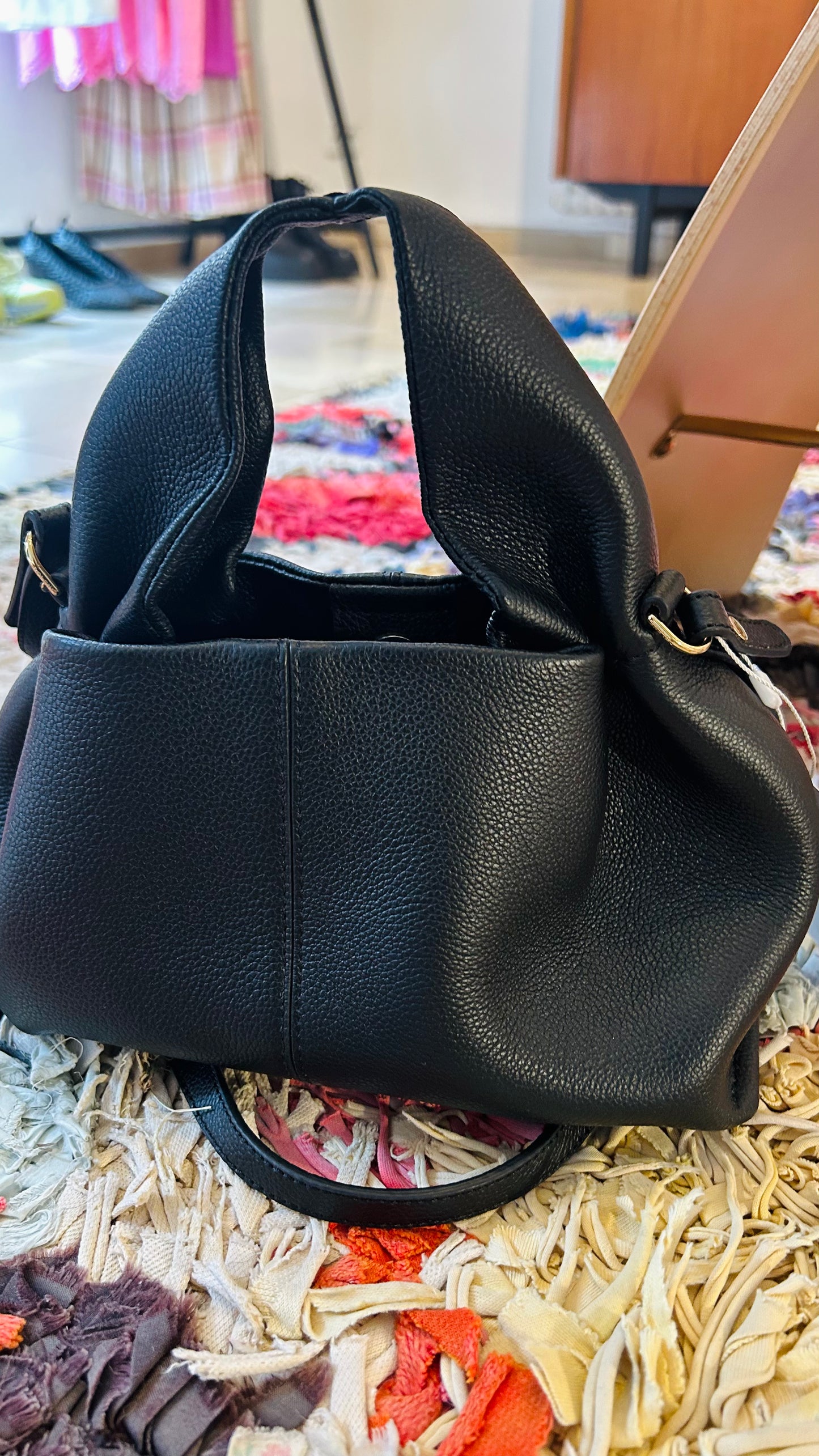 POLÈNE Handtasche "Neuf Mini" schwarz