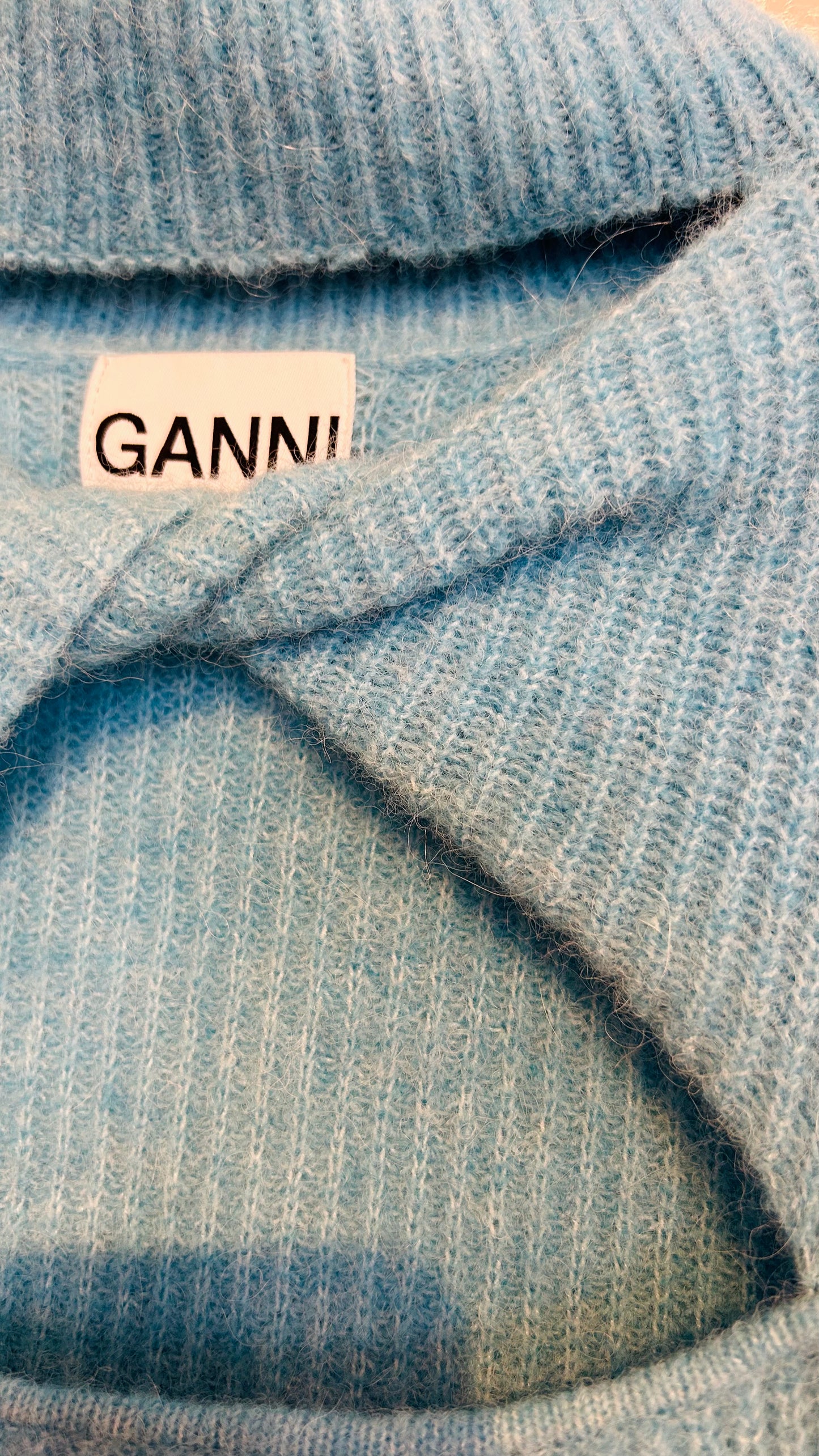 GANNI Strickpullover türkis