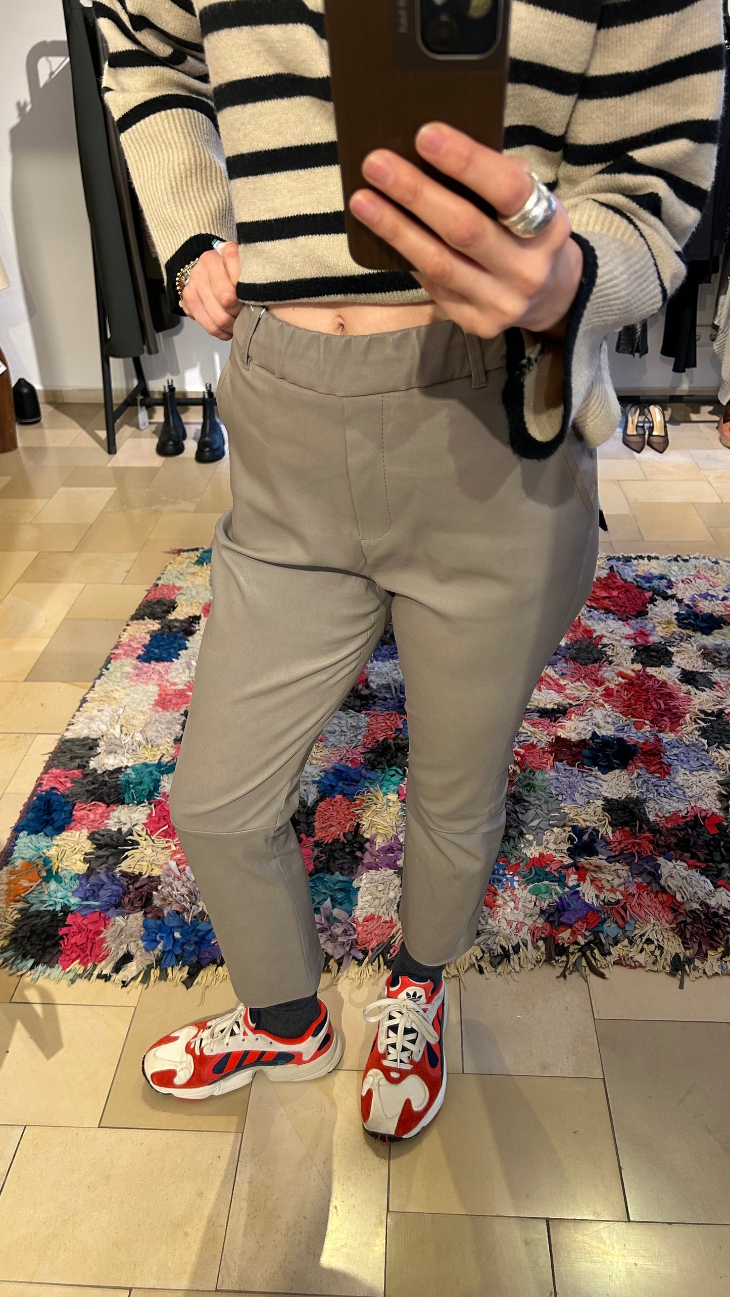 AYASSE Lederhose beige / 38