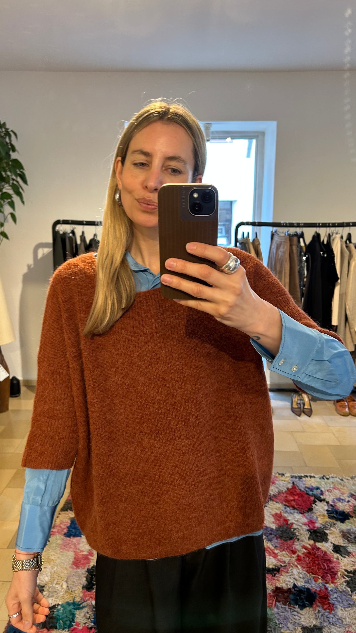 SOAKED IN LUXURY Strickpullover rost / M