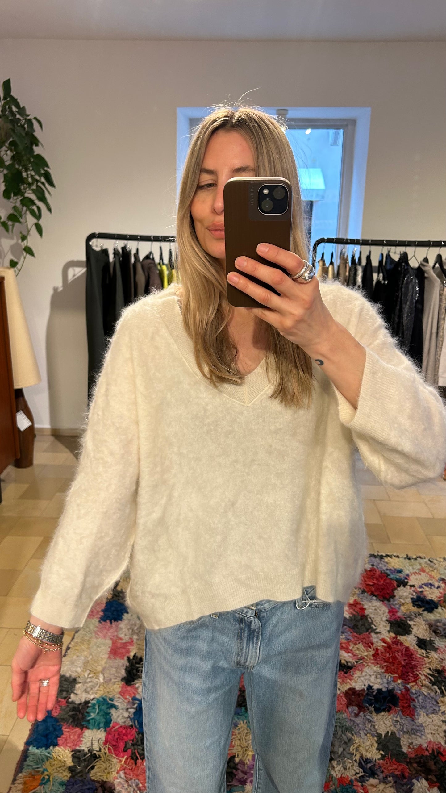 FLONA Cashmere Pullover creme / M