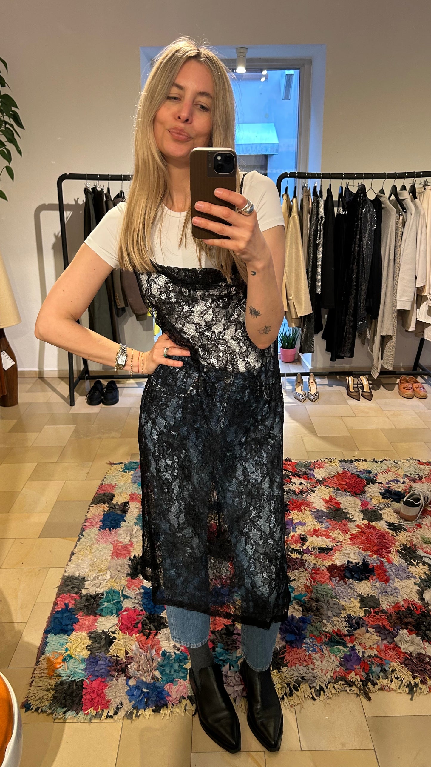 H&M Lacedress schwarz / M