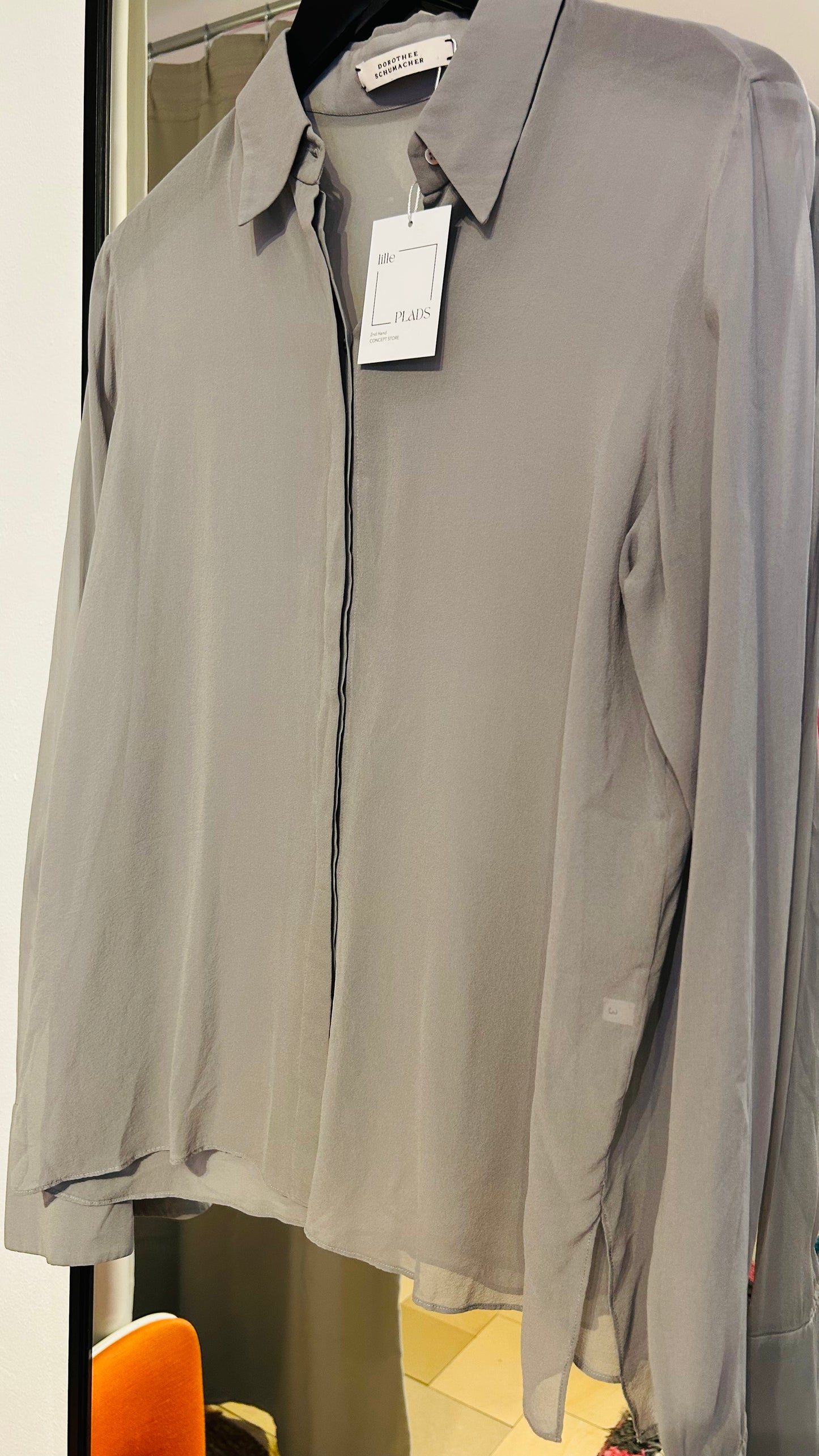 DOROTHEE SCHUMACHER Seidenbluse grau