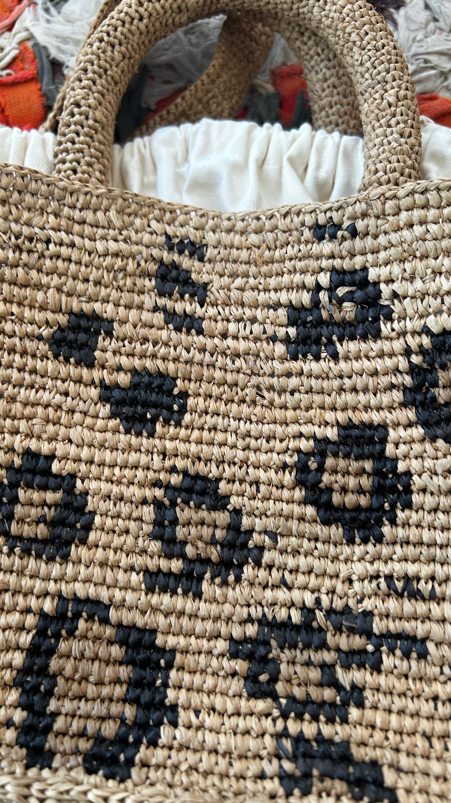 IKIALA Raffia Tasche Leo