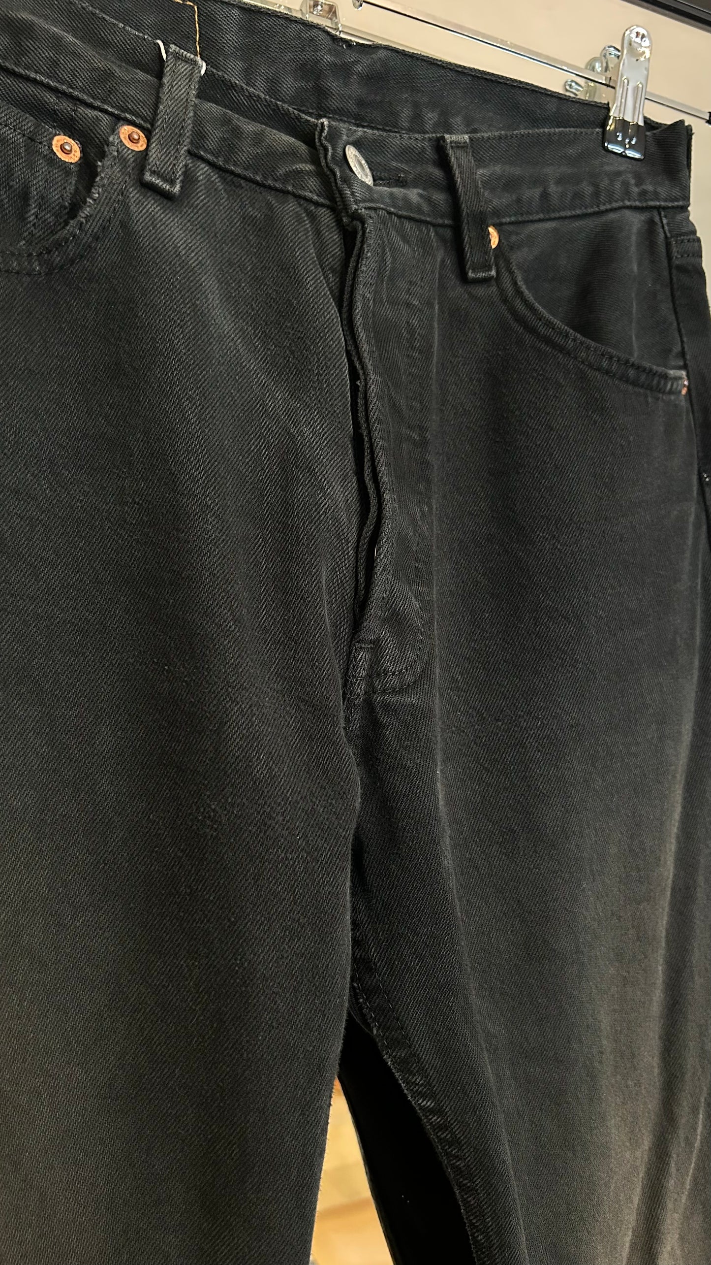 LEVIS 501 Jeans 29/30 schwarz