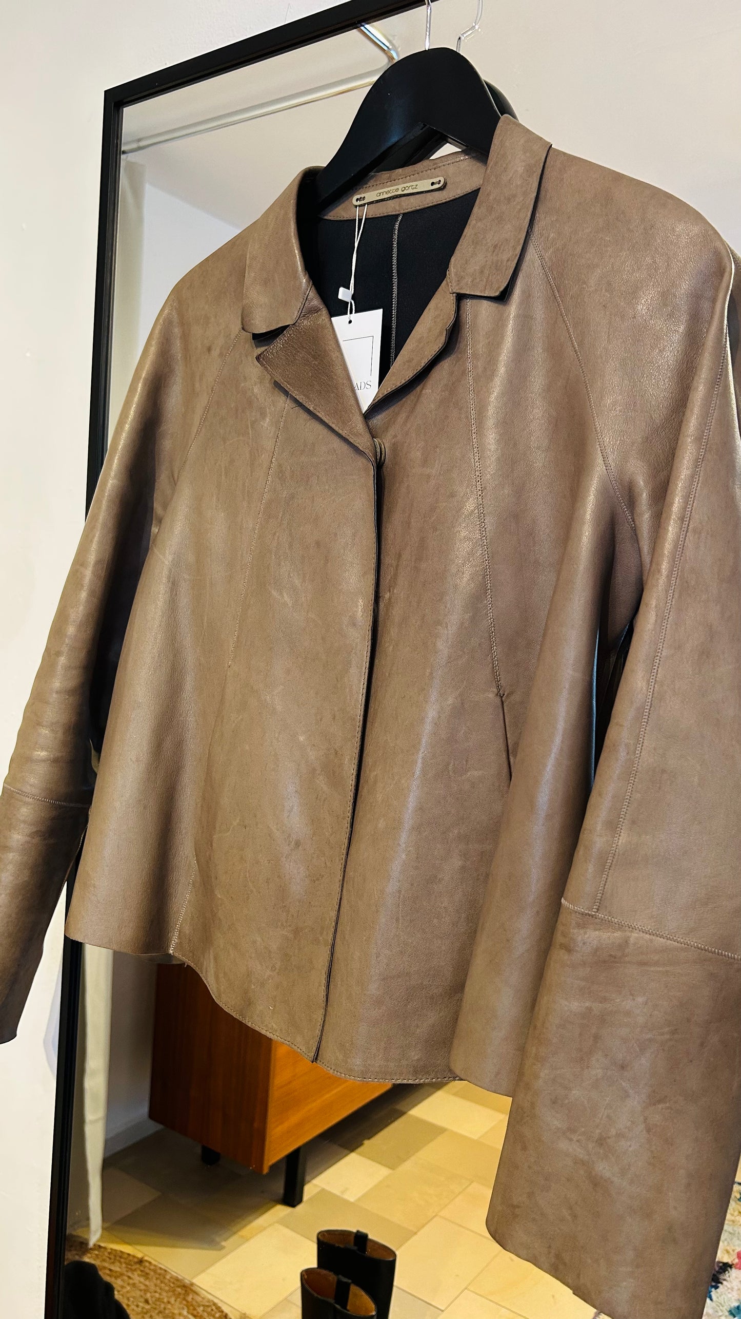 ANNETTE GÖRTZ Lederjacke braun / 38