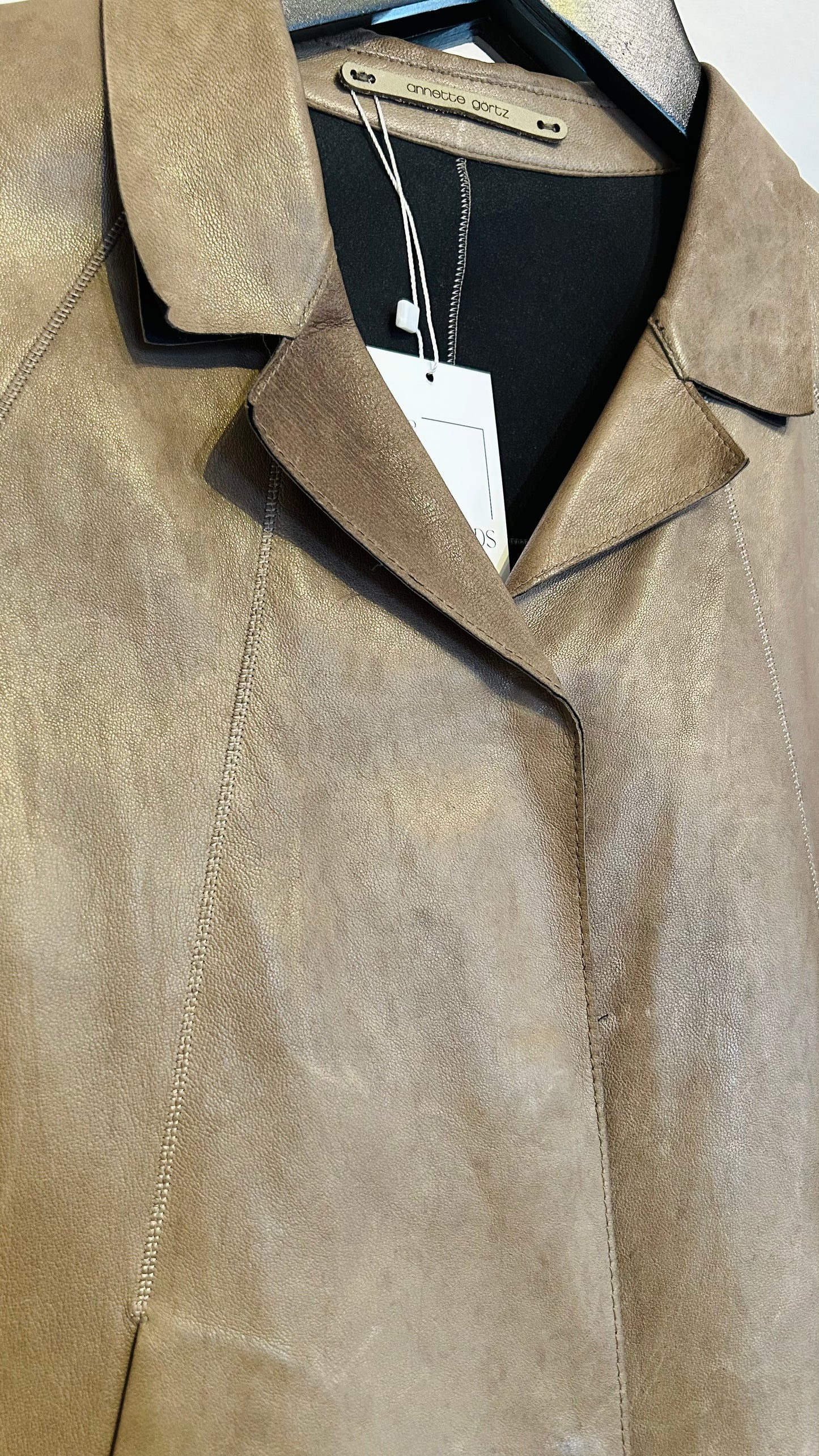 ANNETTE GÖRTZ Lederjacke braun / 38