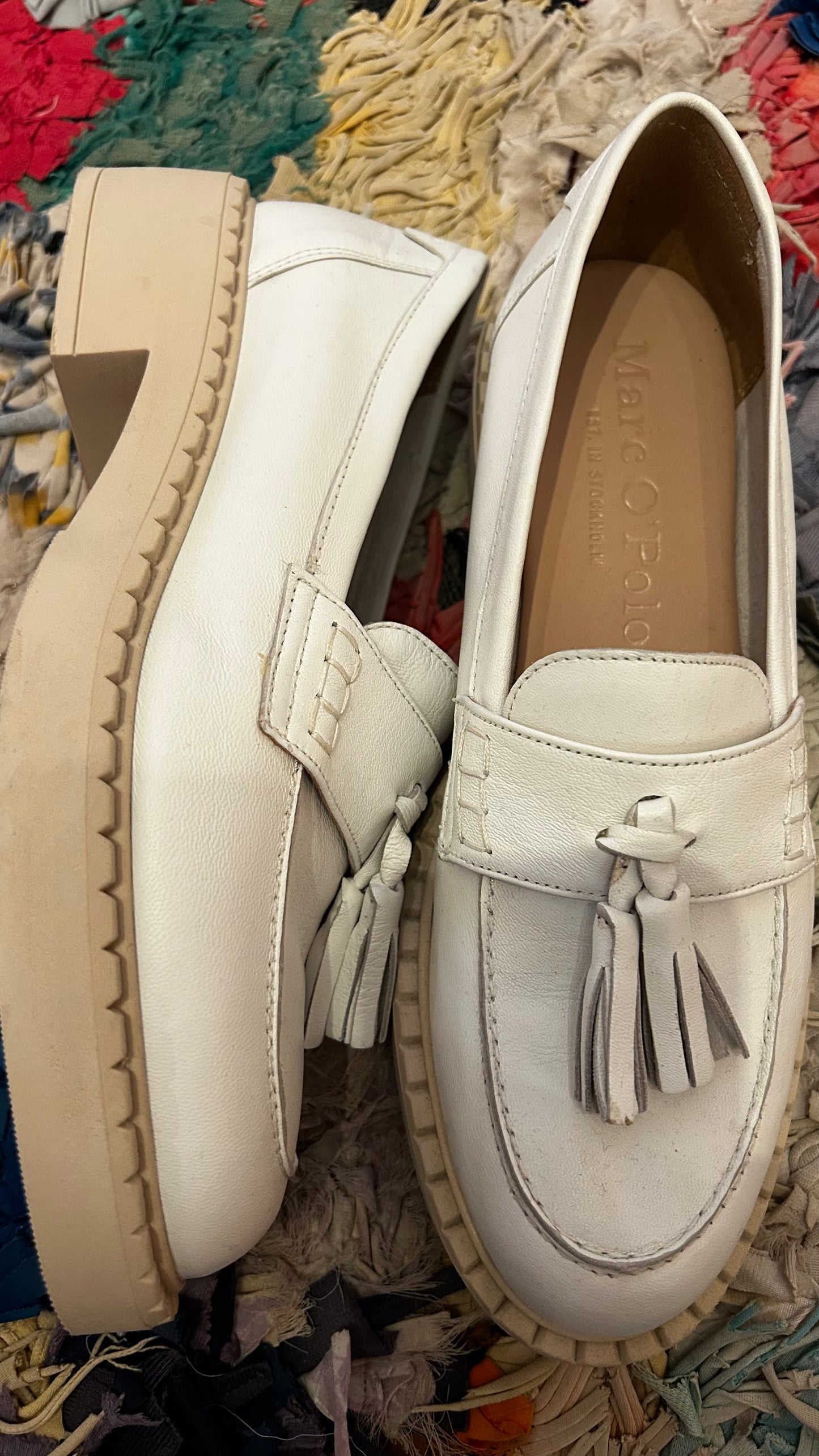 MARC O'POLO Chunky Loafer weiß / 39