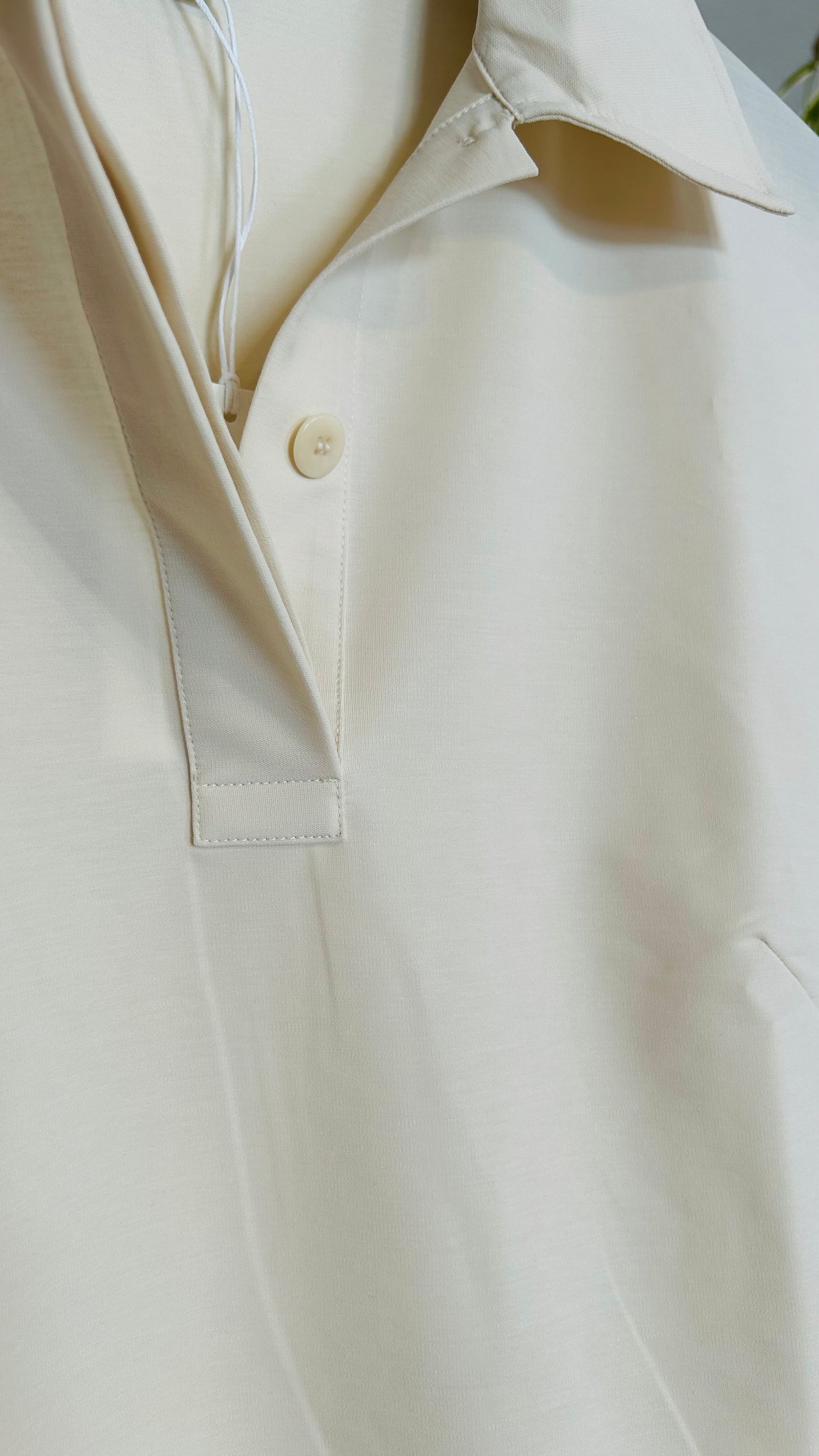 COS Blusenshirt creme Kurzarm