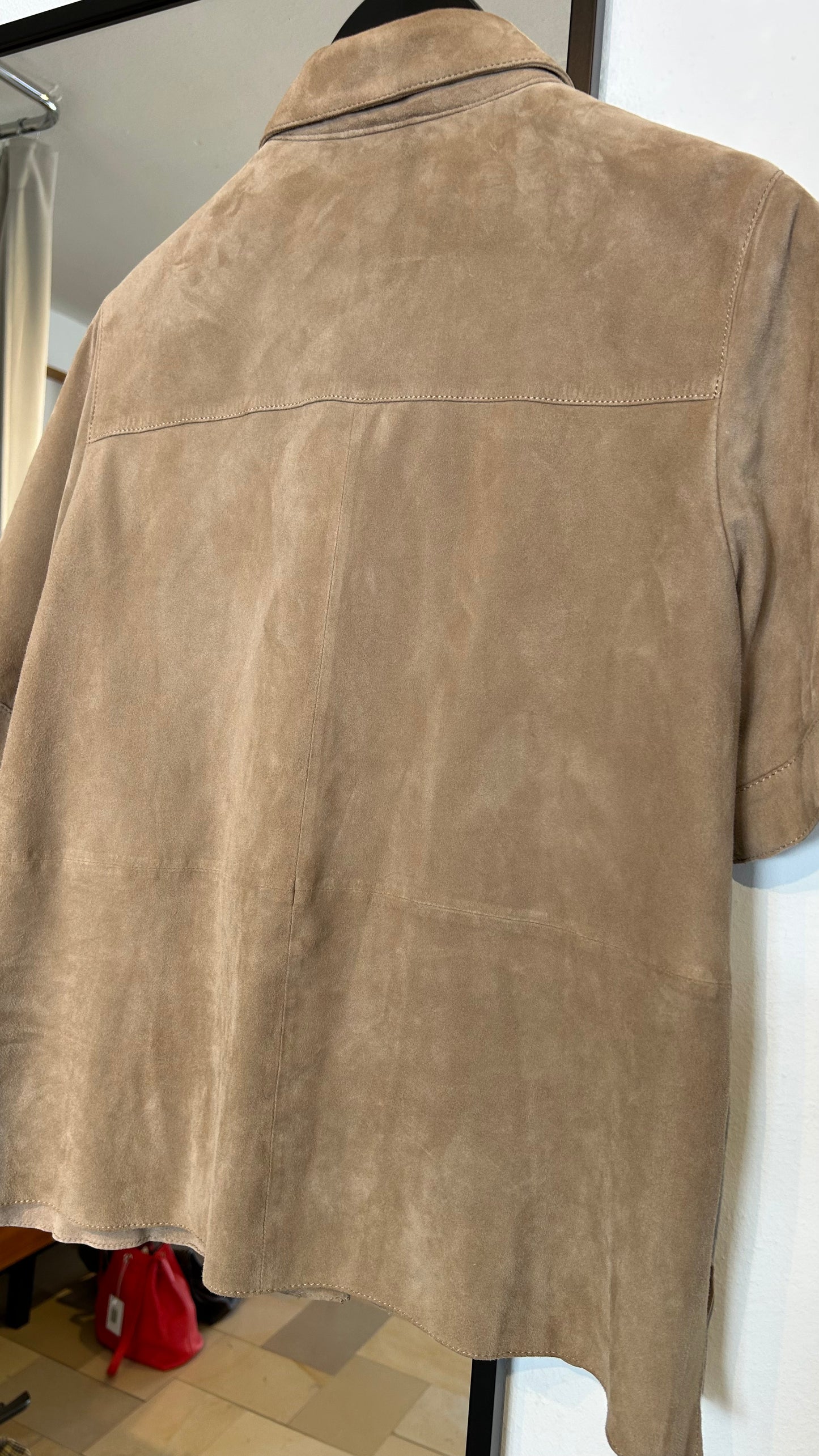 OAKWOOD Lederhemd kurzarm / L