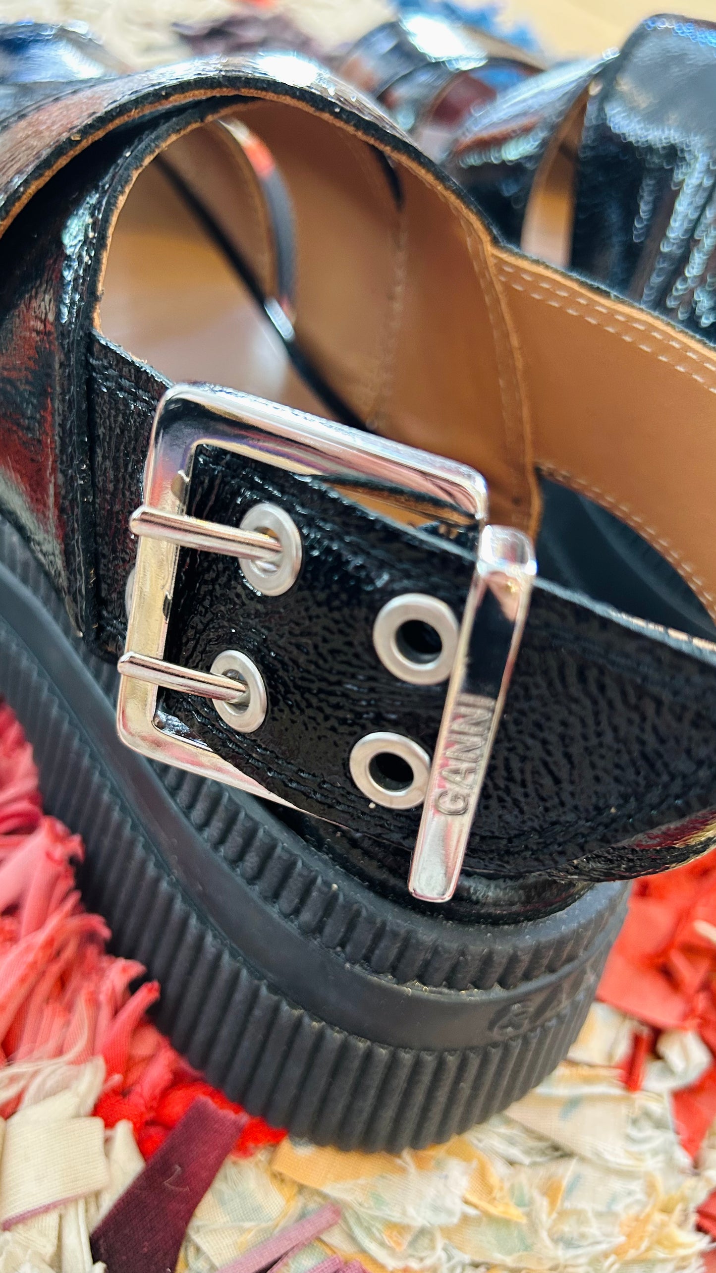 GANNI Sandalen schwarz