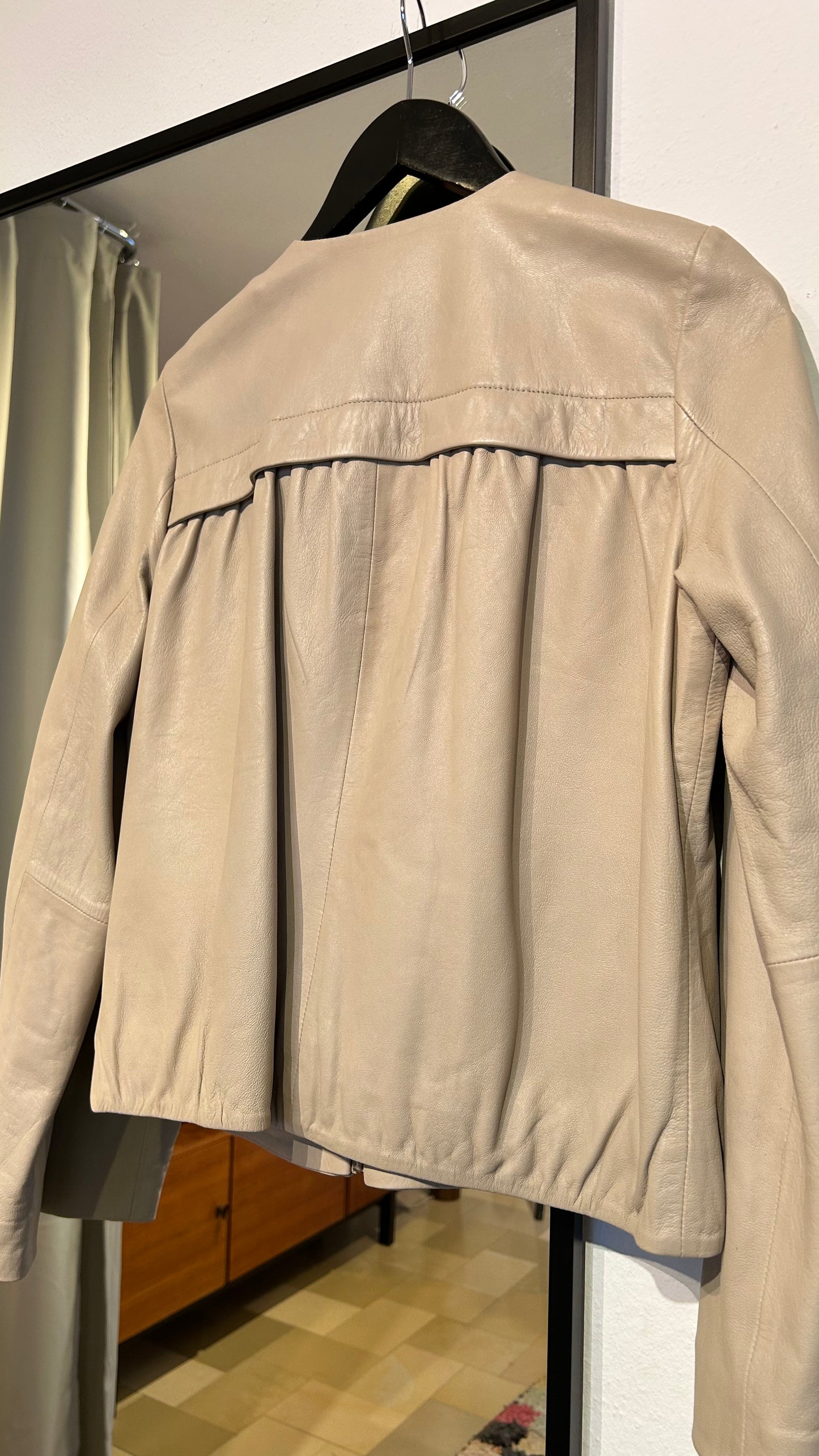 IBANA Lederjacke beige / 38