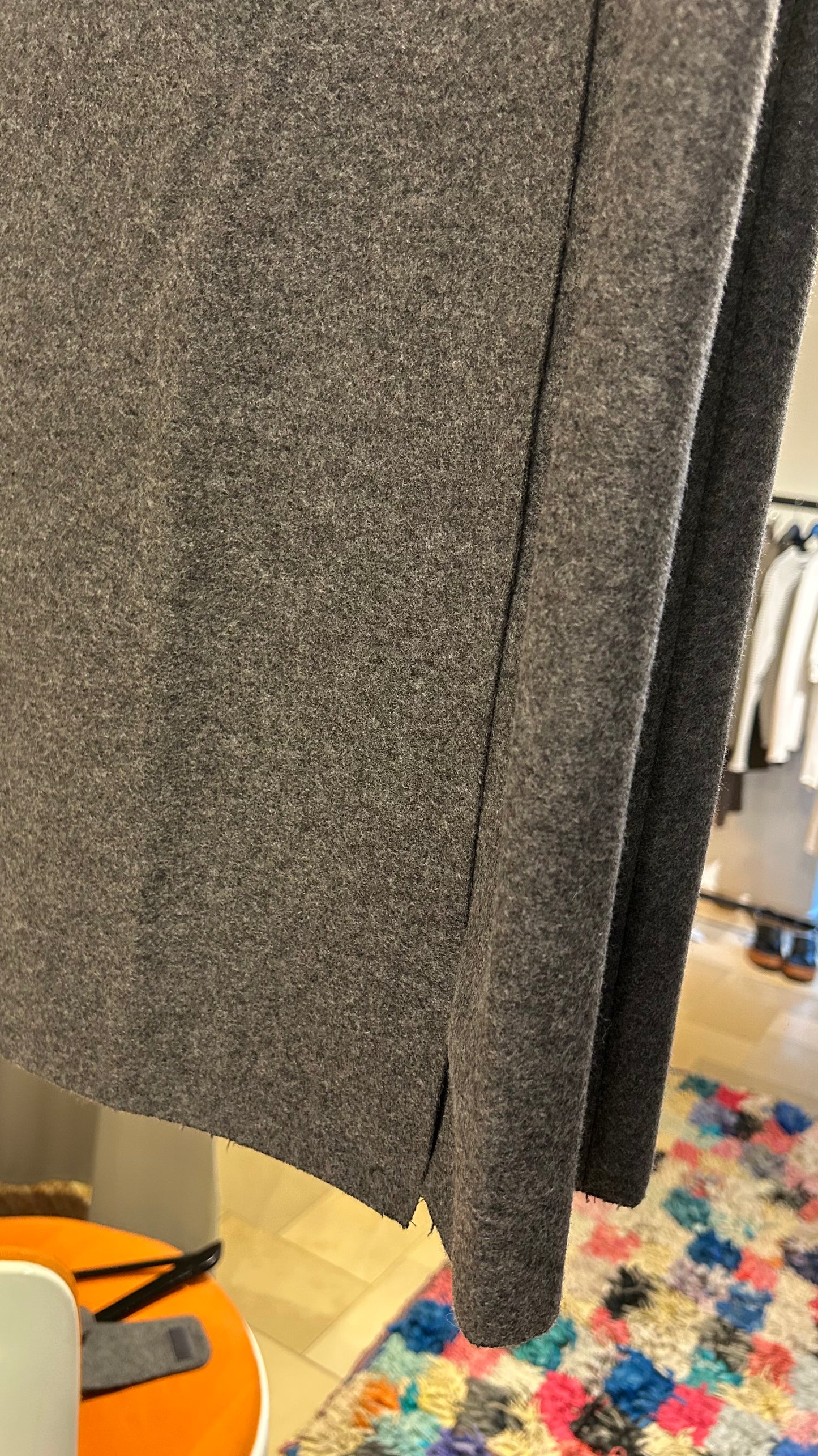 VINTAGE Maxirock anthrazit Boiled Wool / S