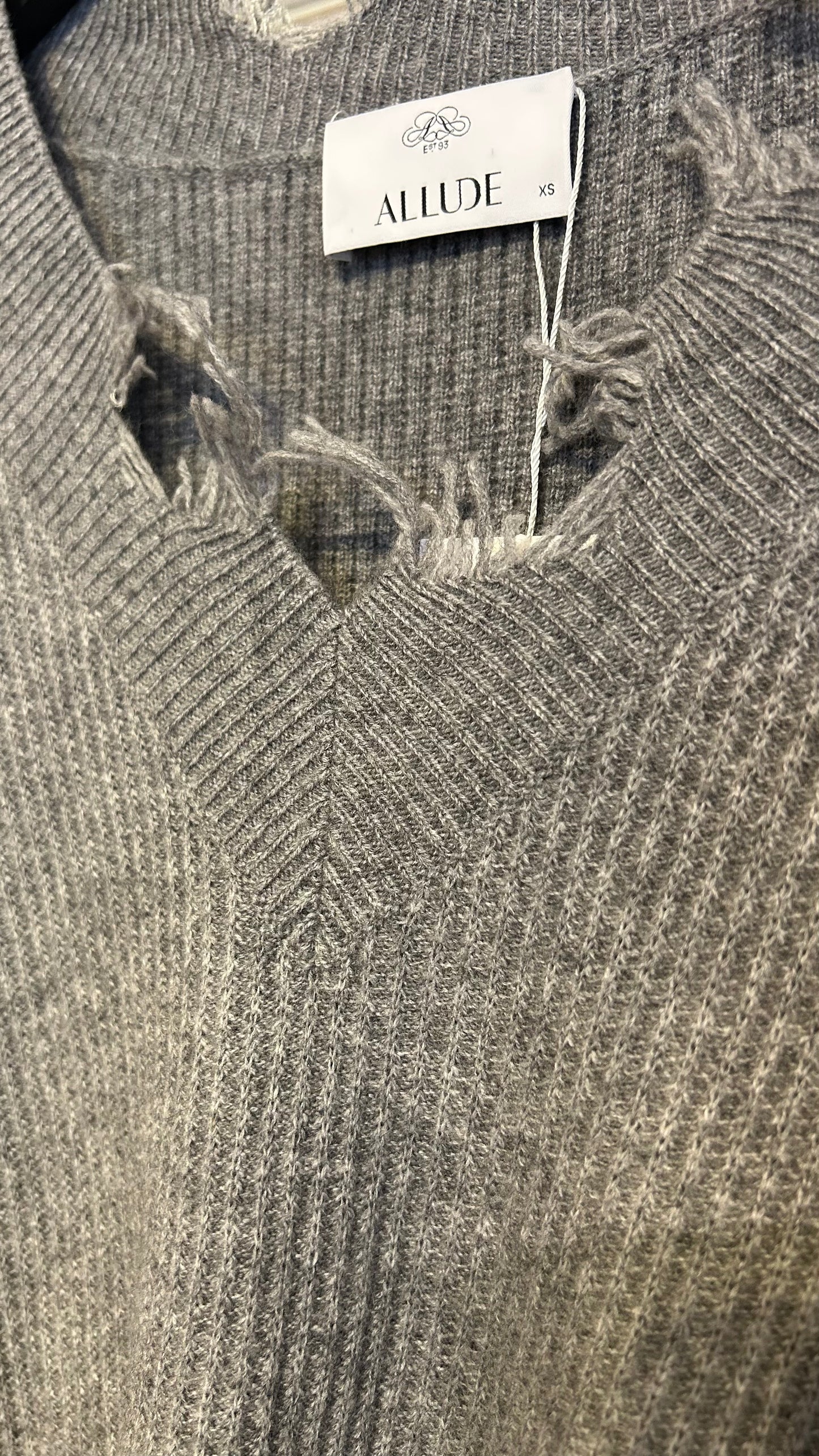 ALLUDE Pullover grau / XS