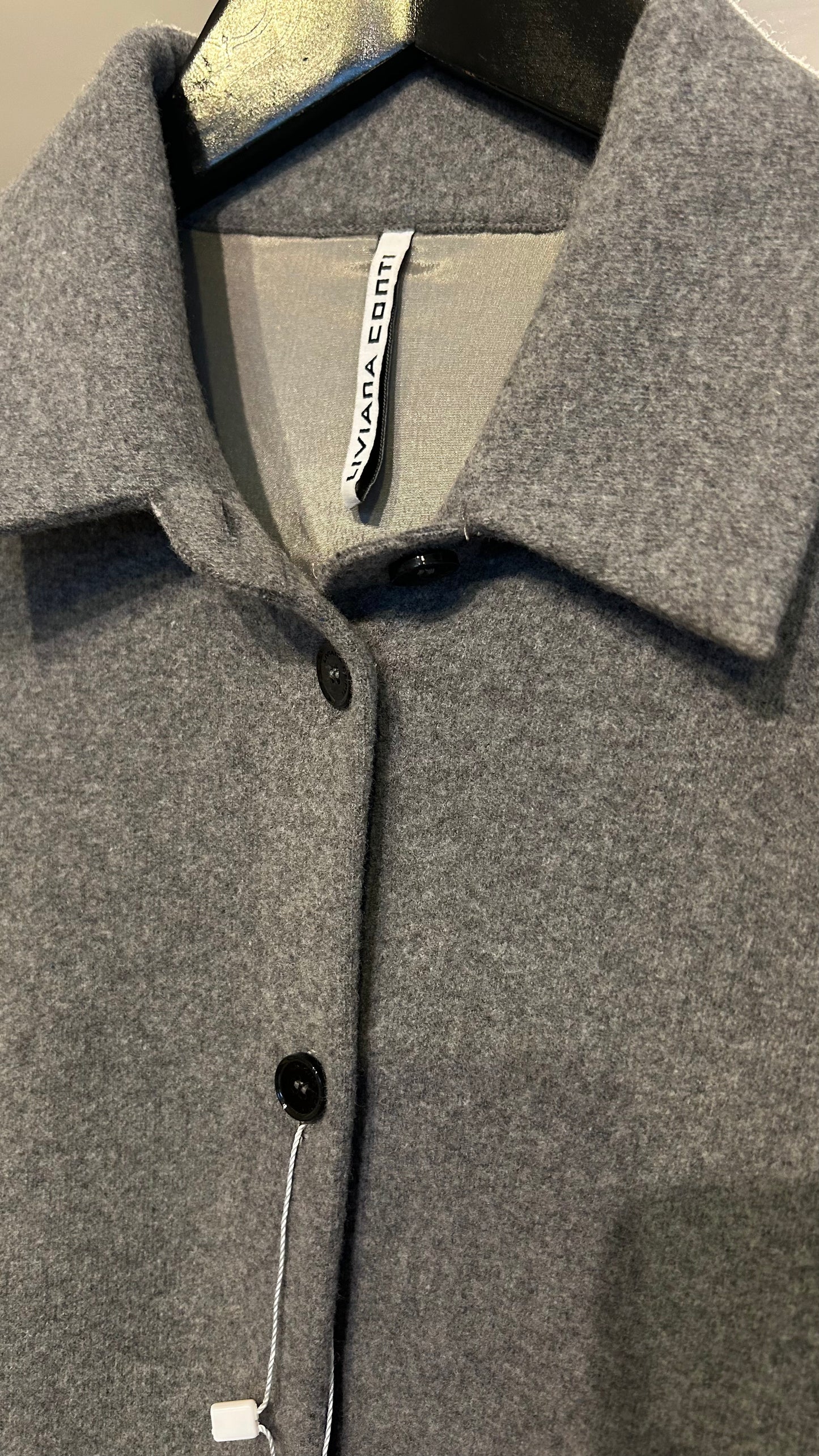 LIVIANA CONTI Shacket grau / 38