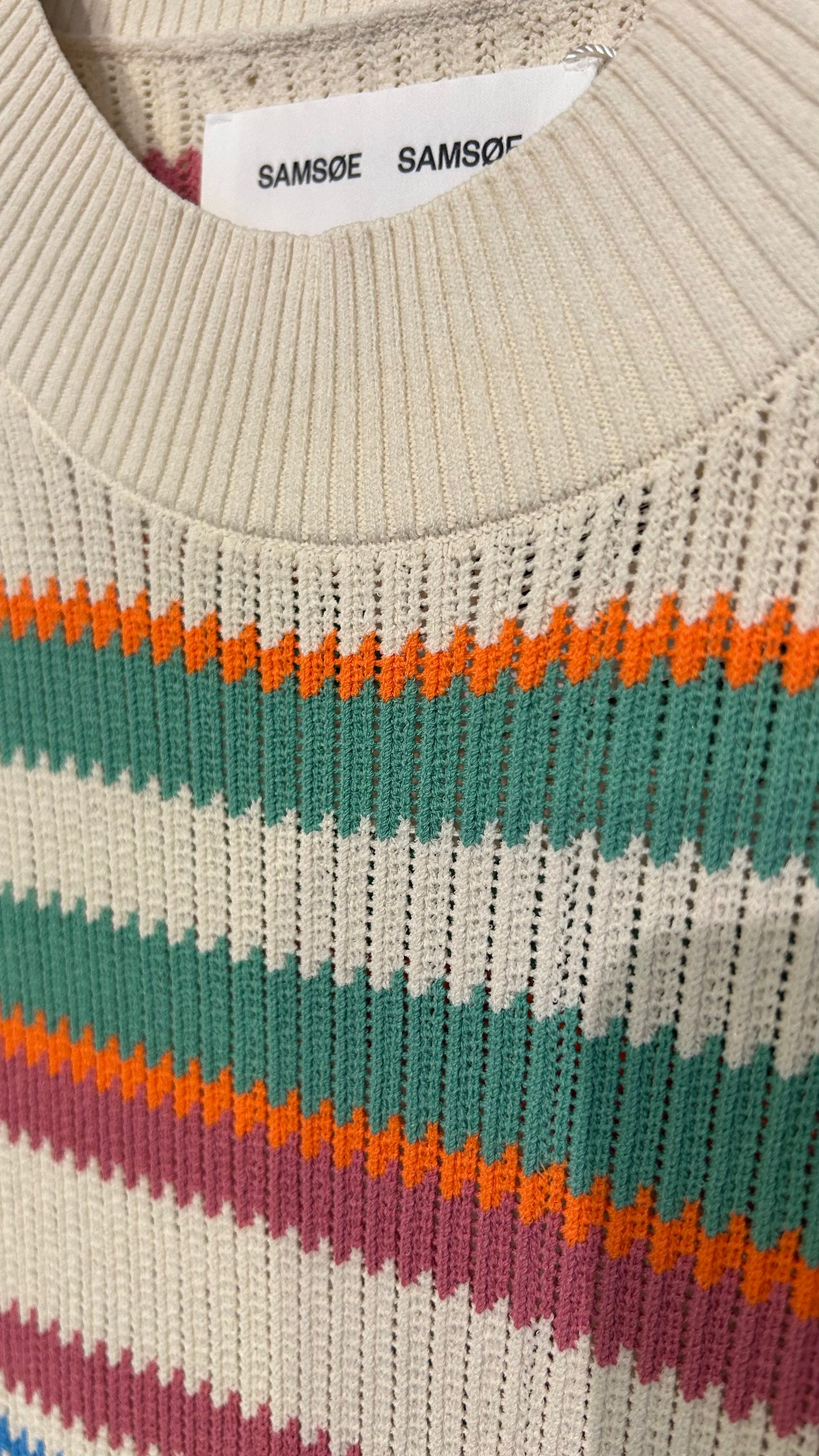 SAMSOE SAMSOE Strickshirt creme/ multicolor / M