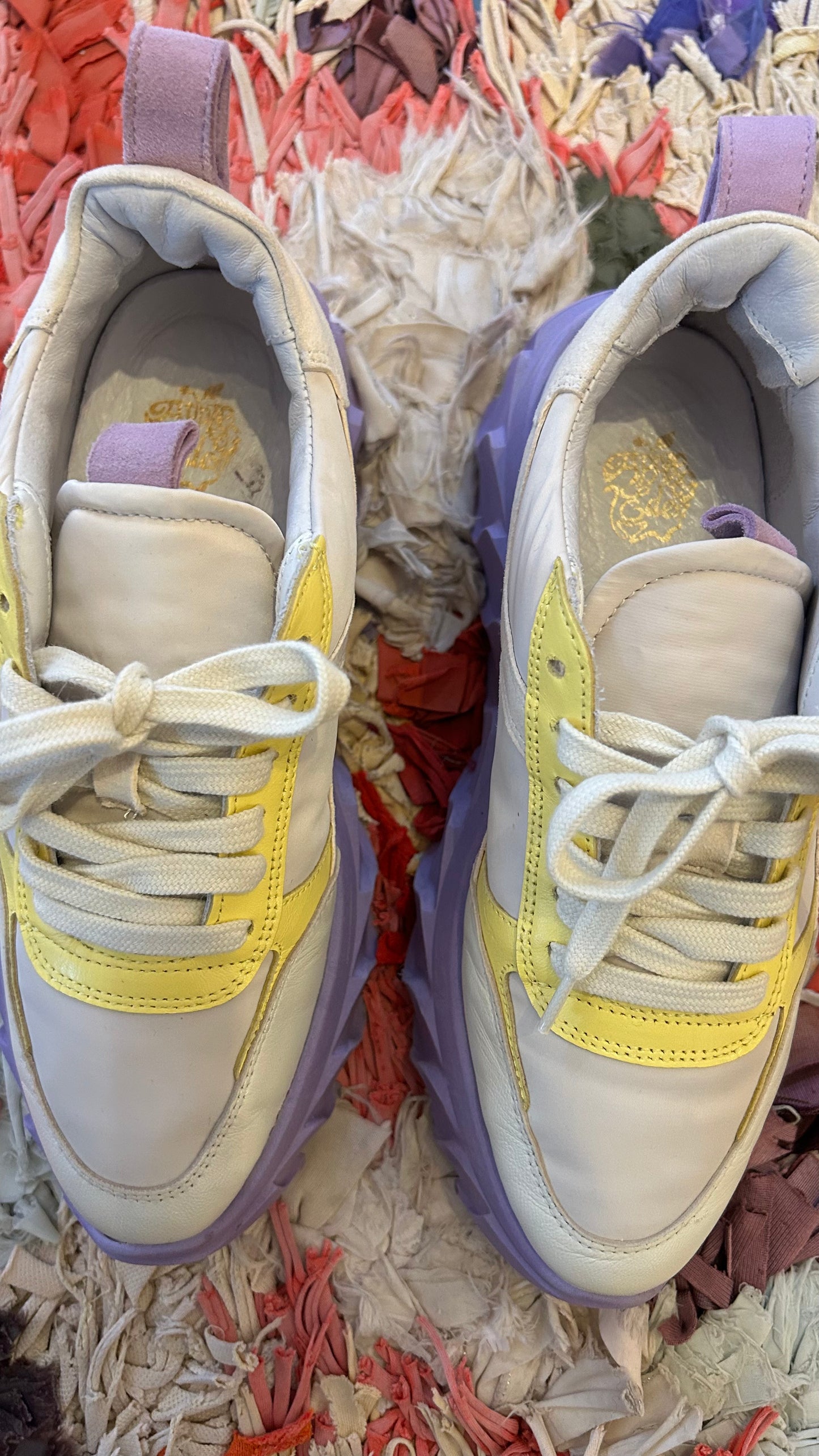 APPLE OF EDEN Sneaker creme/lila / 38