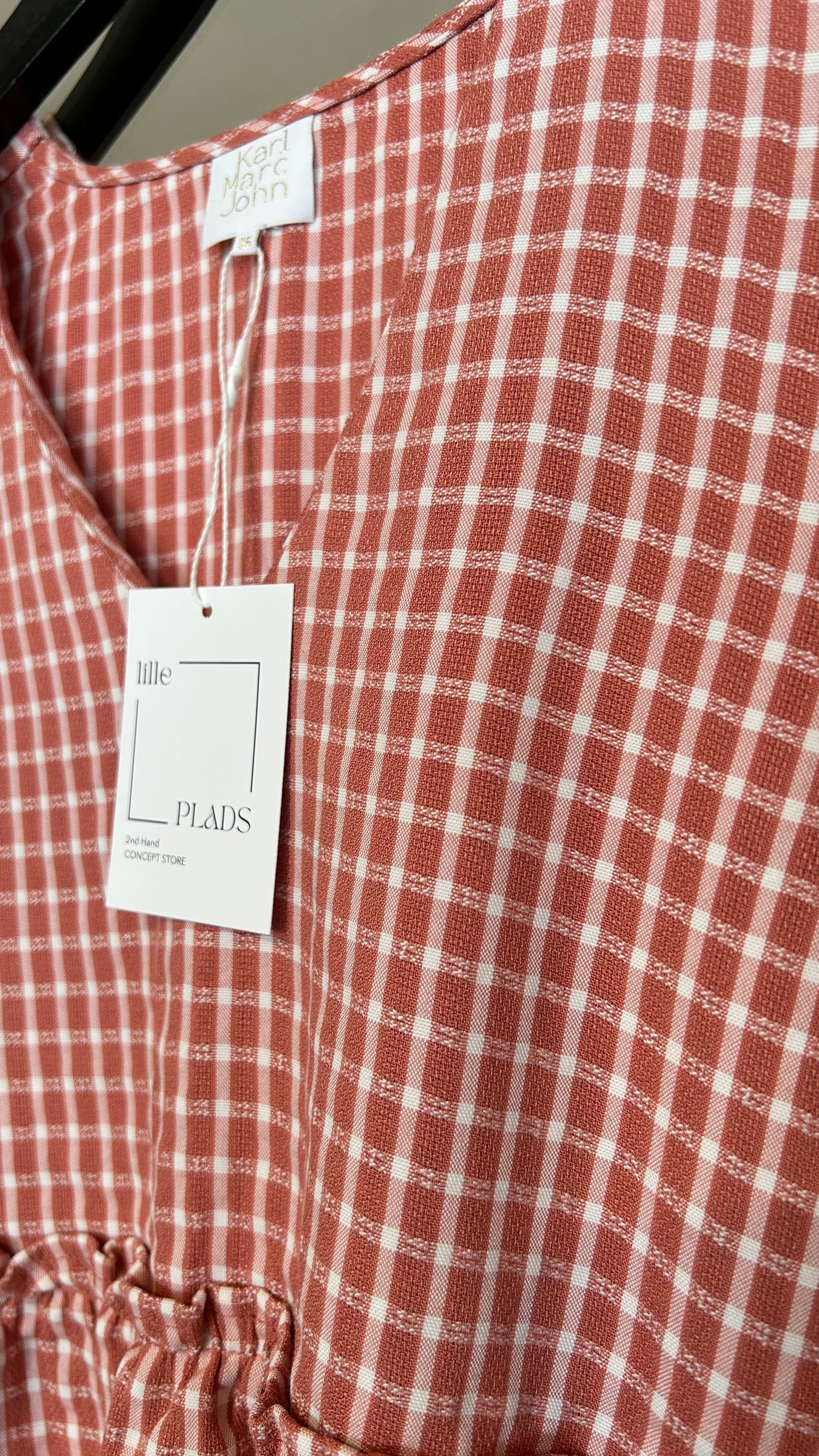 KARL MARC JOHN Bluse altrosa kariert / M