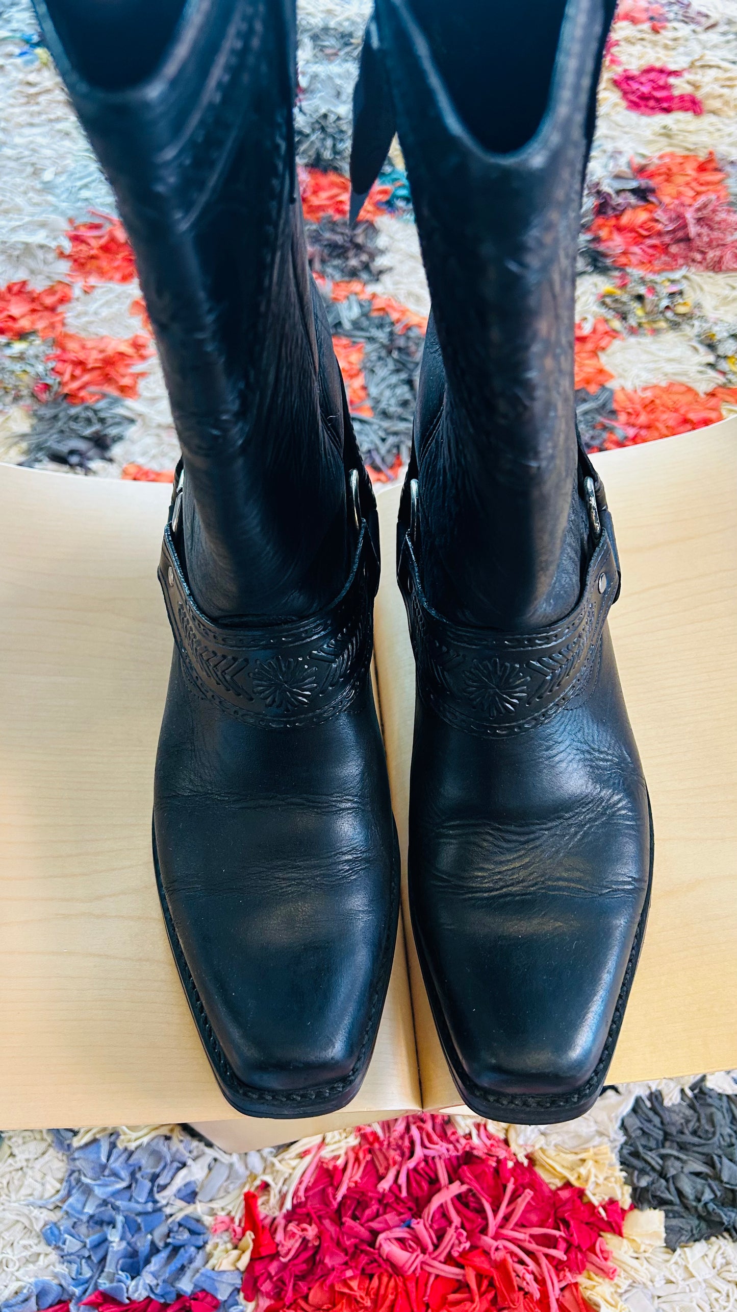 VINTAGE Biker Boots / 42