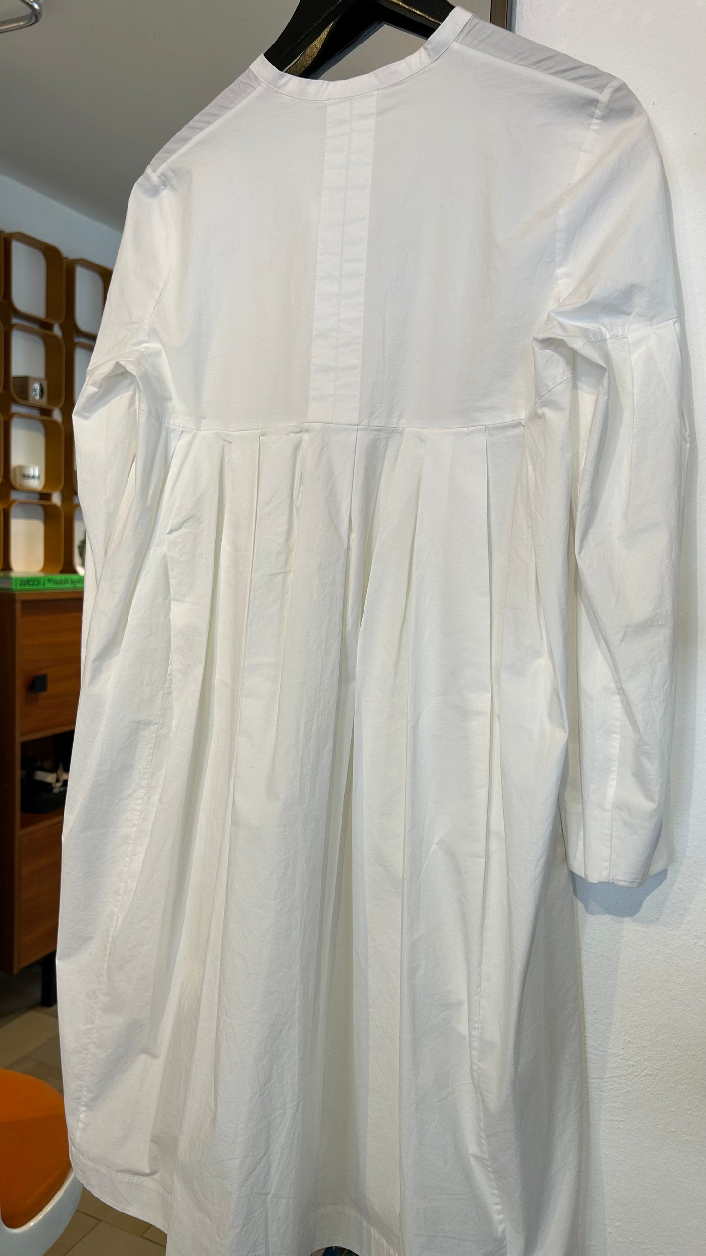 COS Midikleid weiß Langarm / S