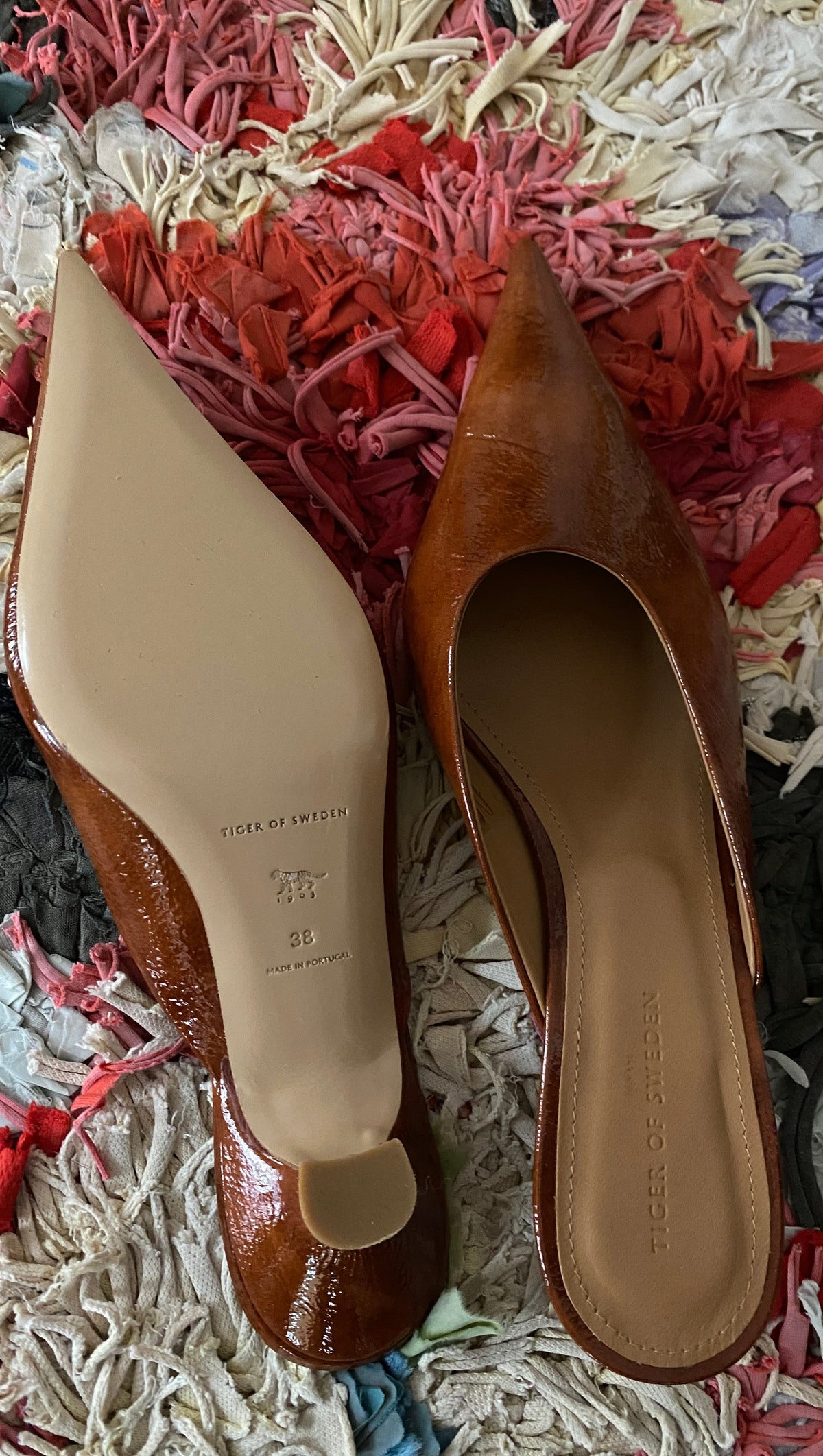 Tiger of Sweden Pantoletten Cognac/ 38