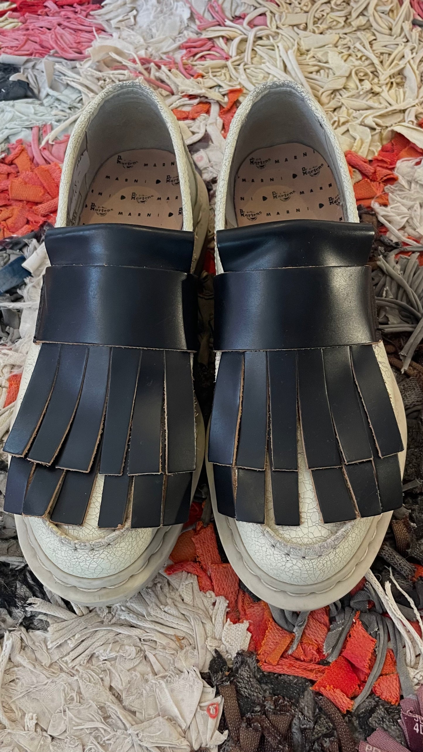 Dr. Martens & MARNI Loafer creme/schwarz / 40