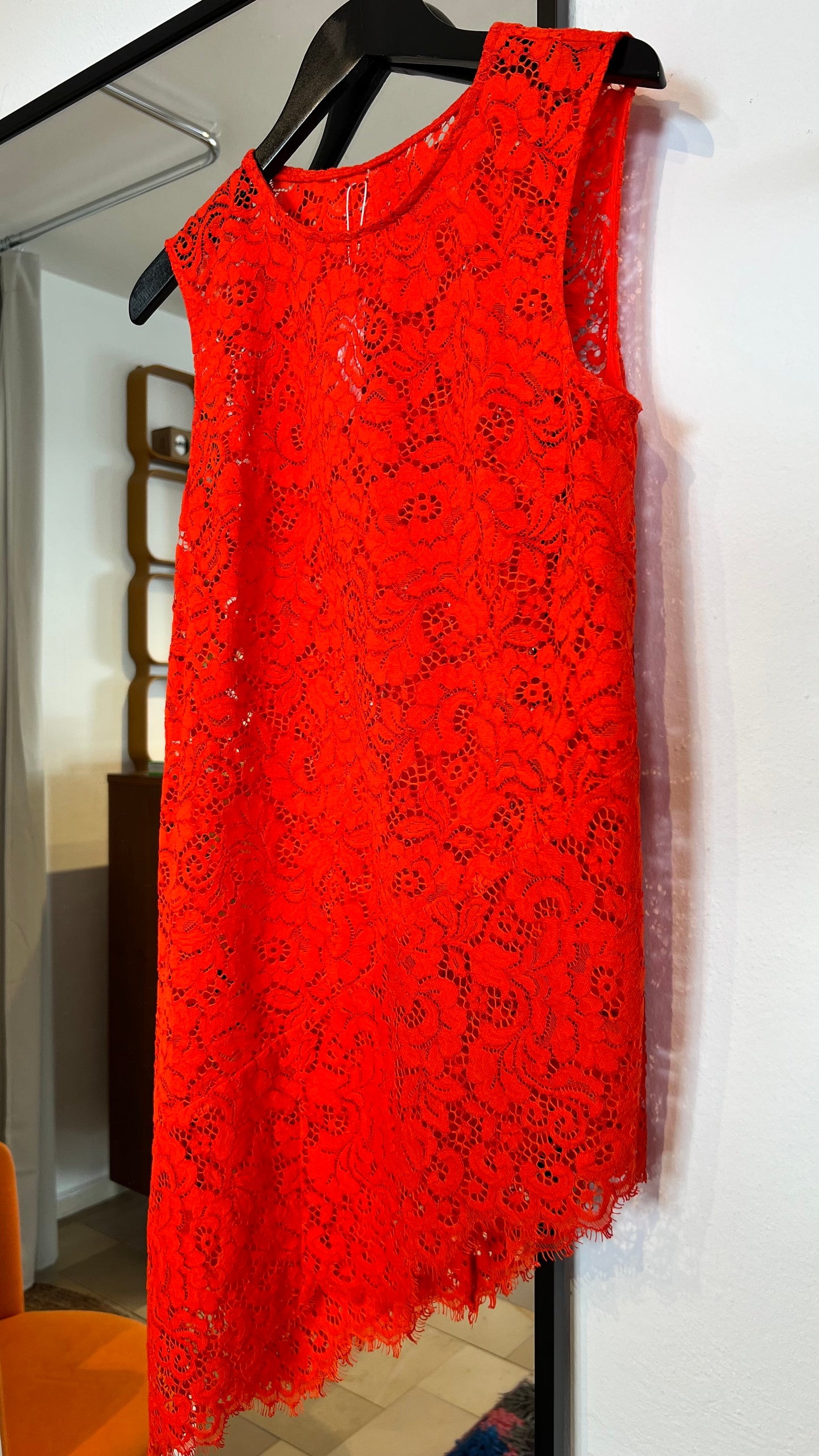 UTERQÜE Top asymmetrisch orange
