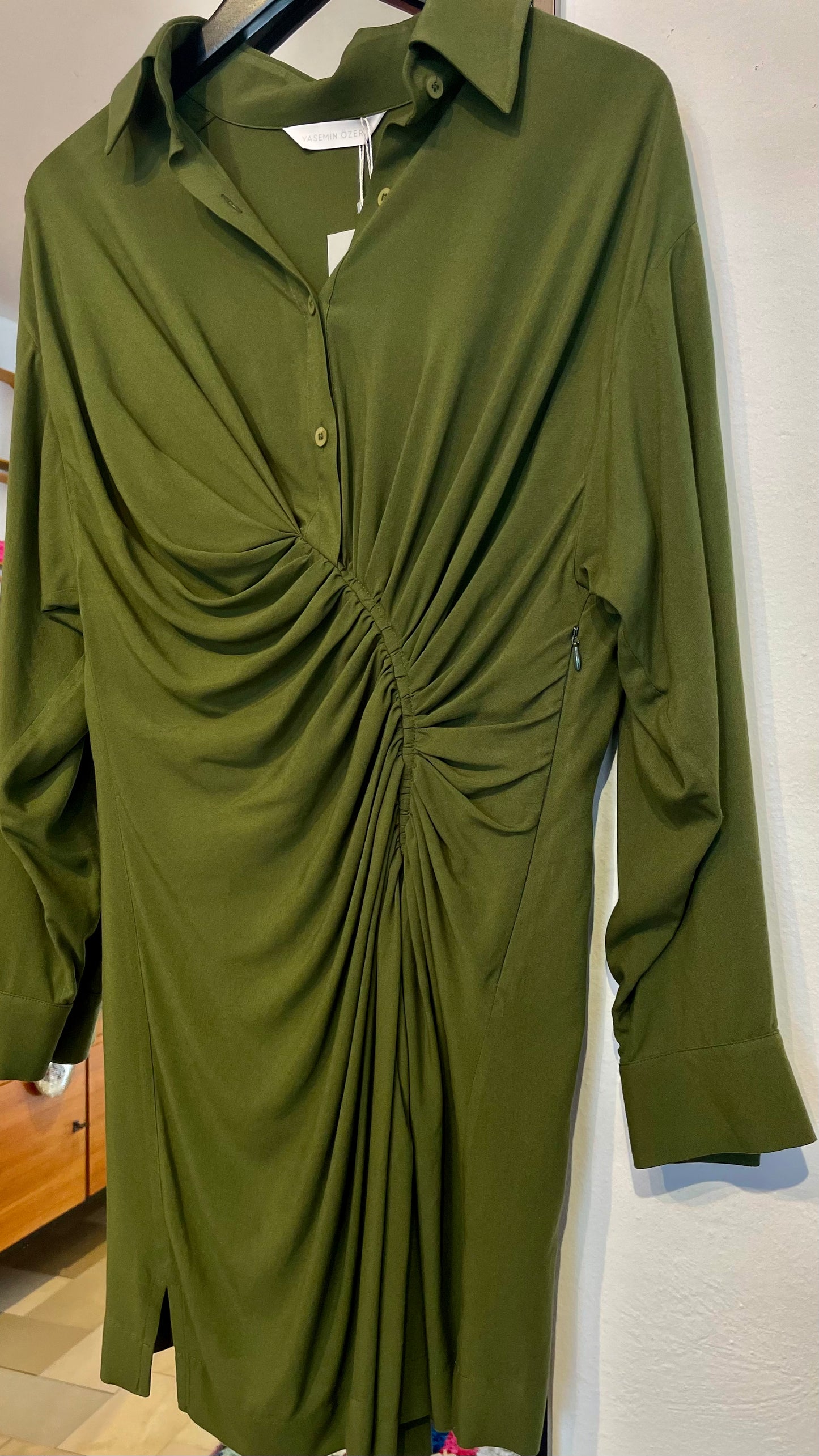 YASEMIN ÖZERI Midikleid grün / S