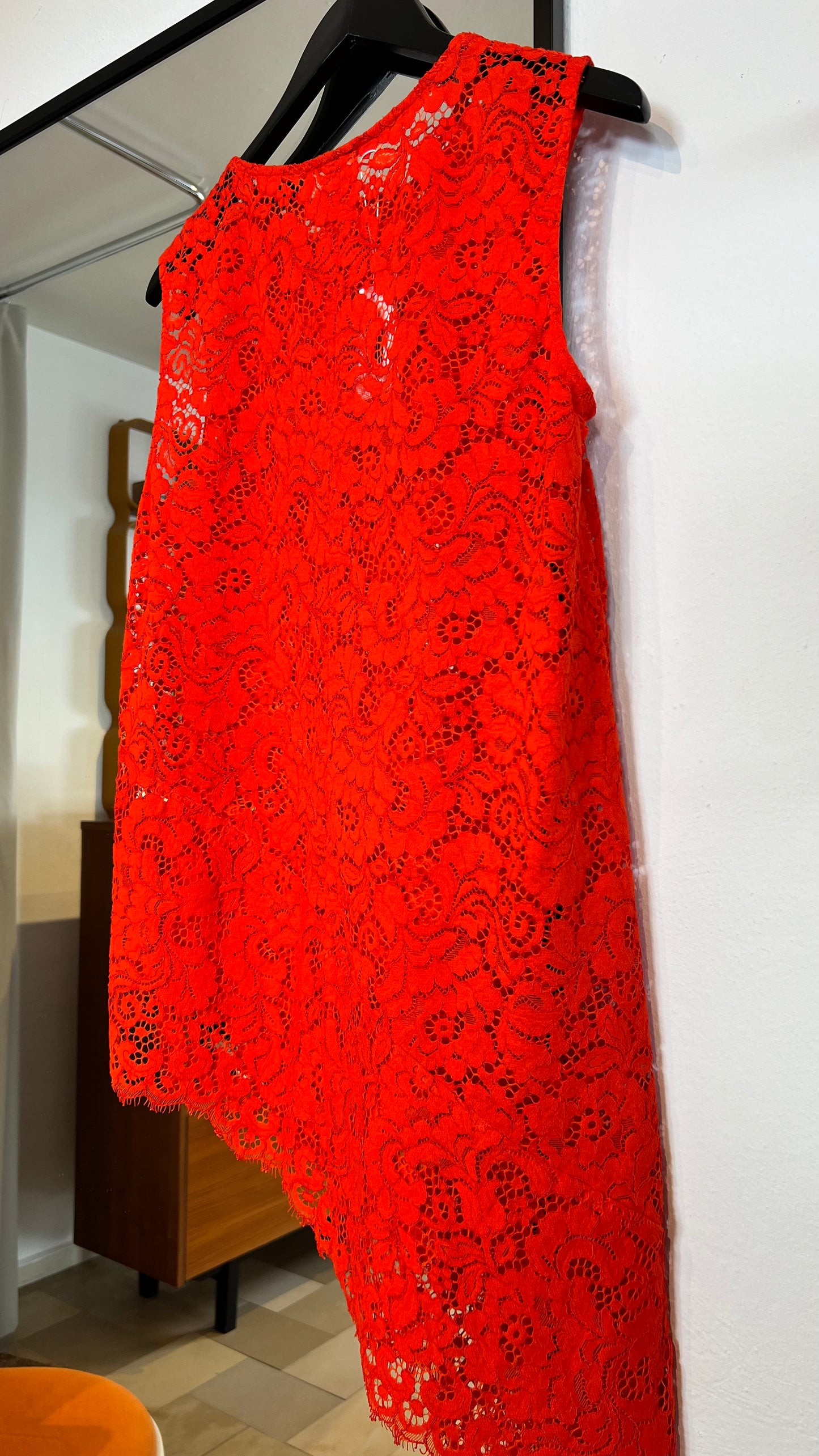 UTERQÜE Top asymmetrisch orange