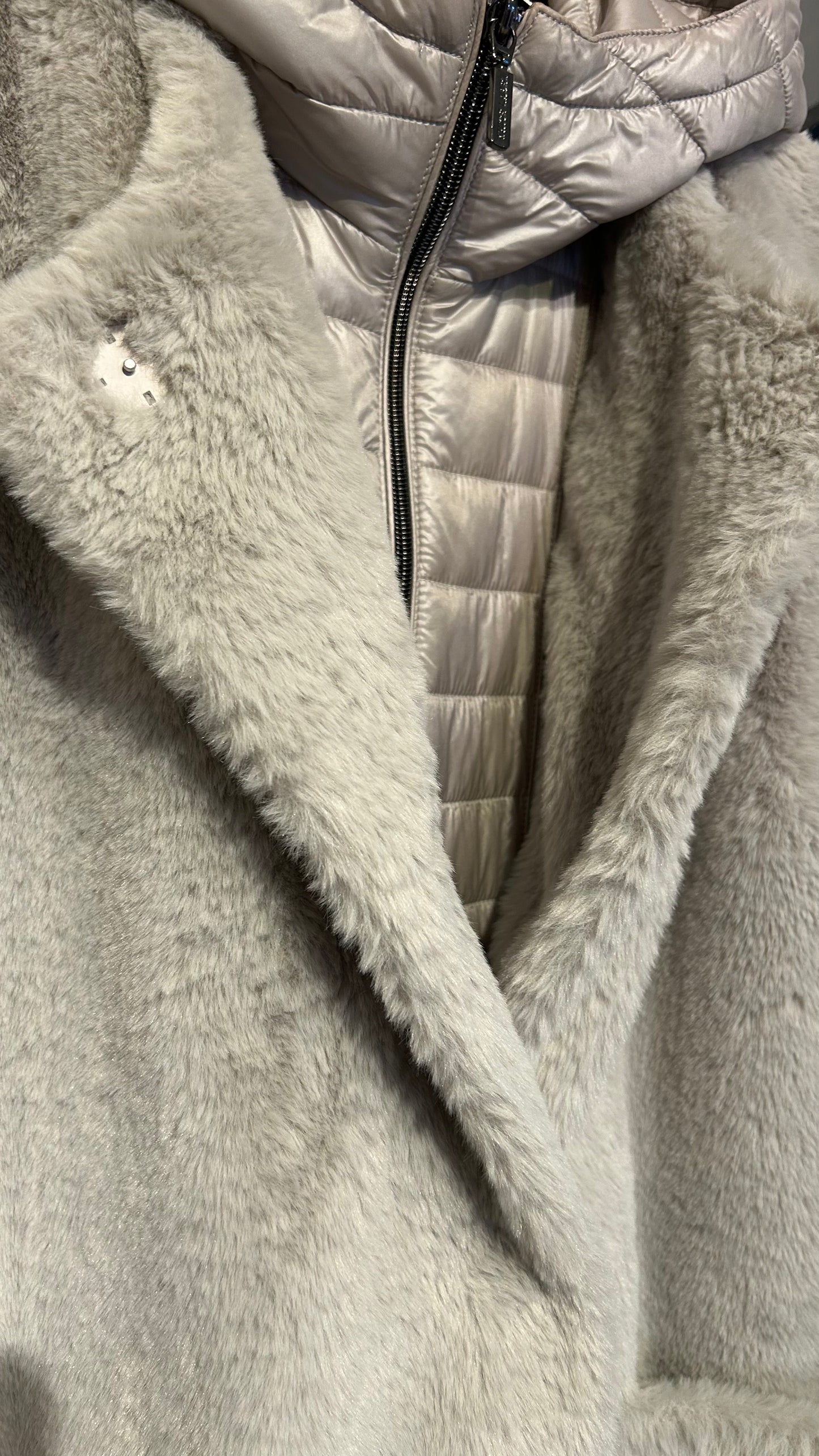 WHITE LABEL Teddy Mantel grau / 38