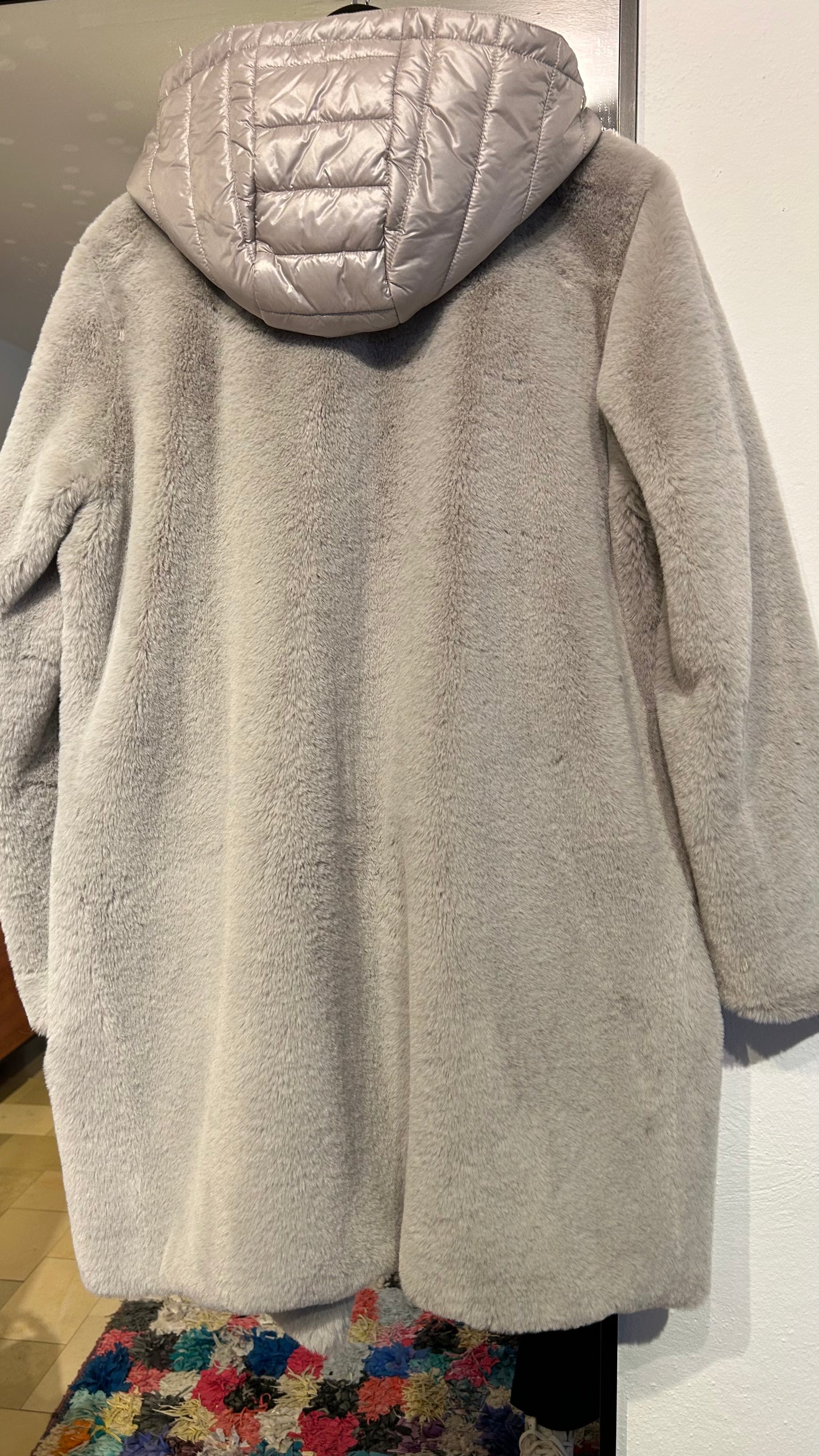 WHITE LABEL Teddy Mantel grau / 38