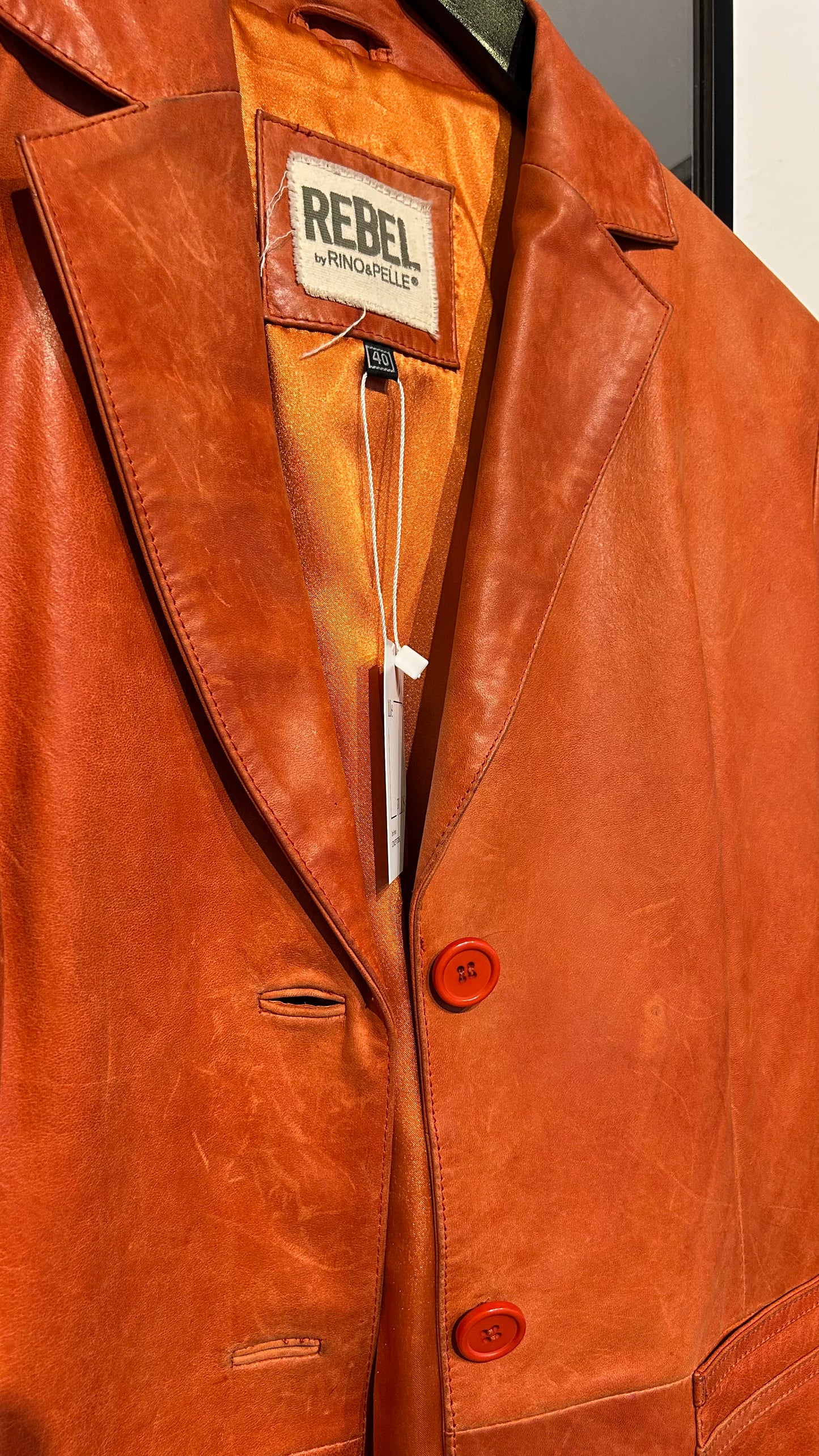 REBEL by Rino & Pelle - Lederjacke rostbraun / 40