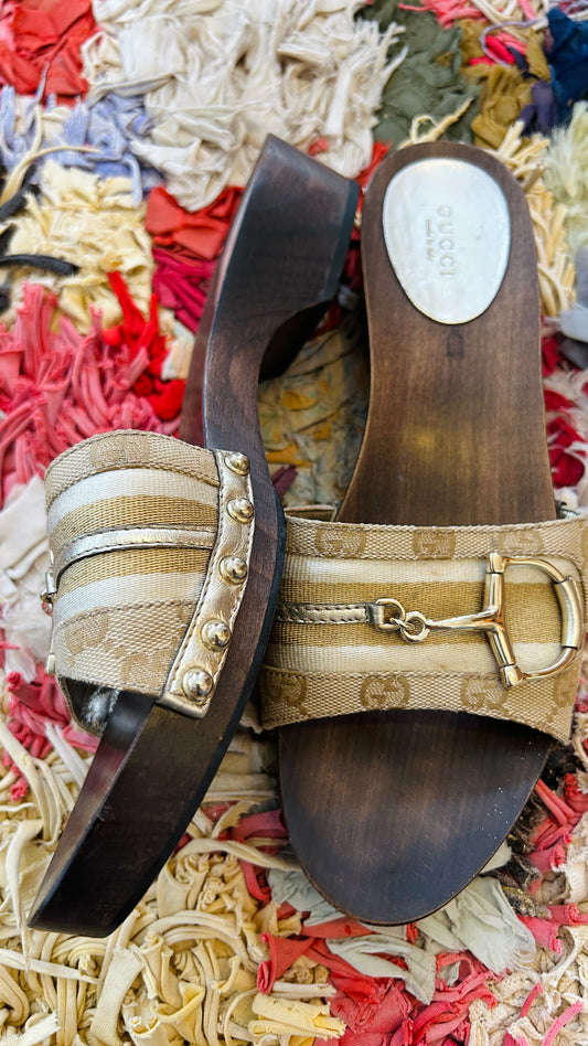 GUCCI Vintage Sandaletten braun 41