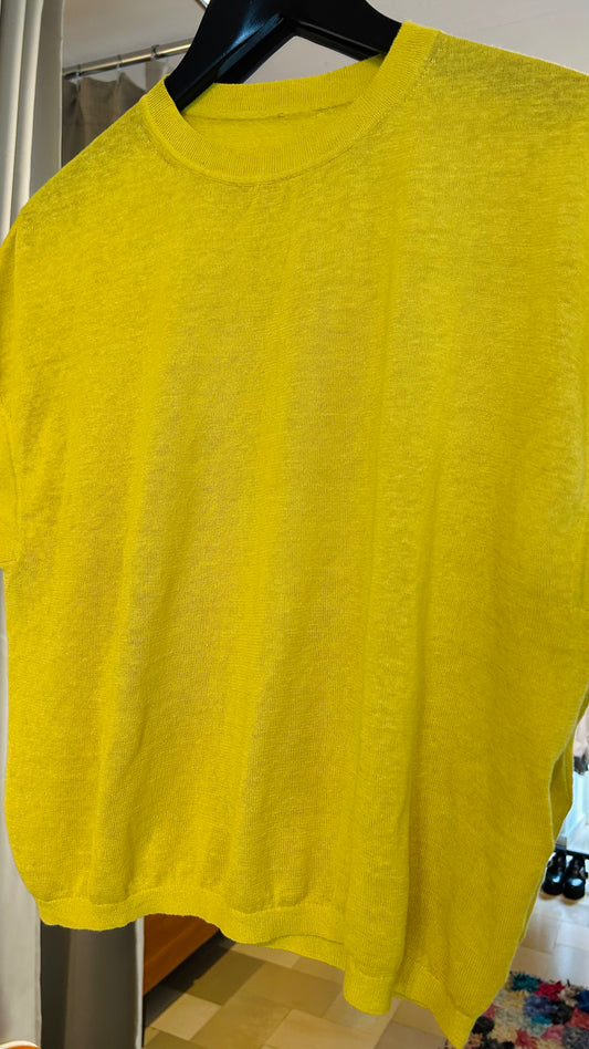 LUISA CERANO Leinenshirt gelb